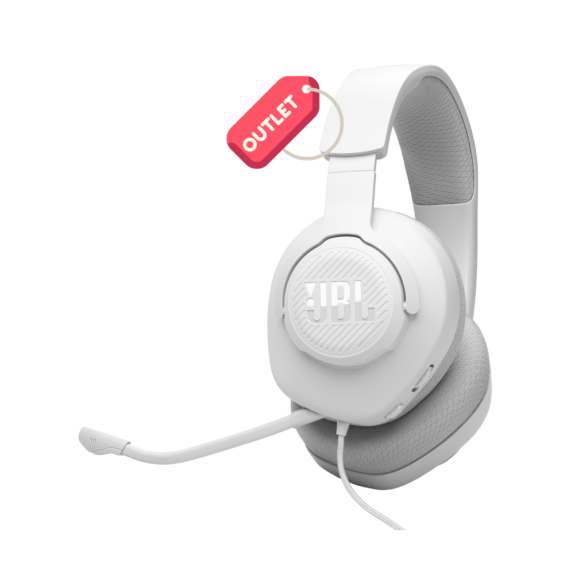 JBL Quantum 100M2,Gaming Kulaklık, Kablolu, Beyaz