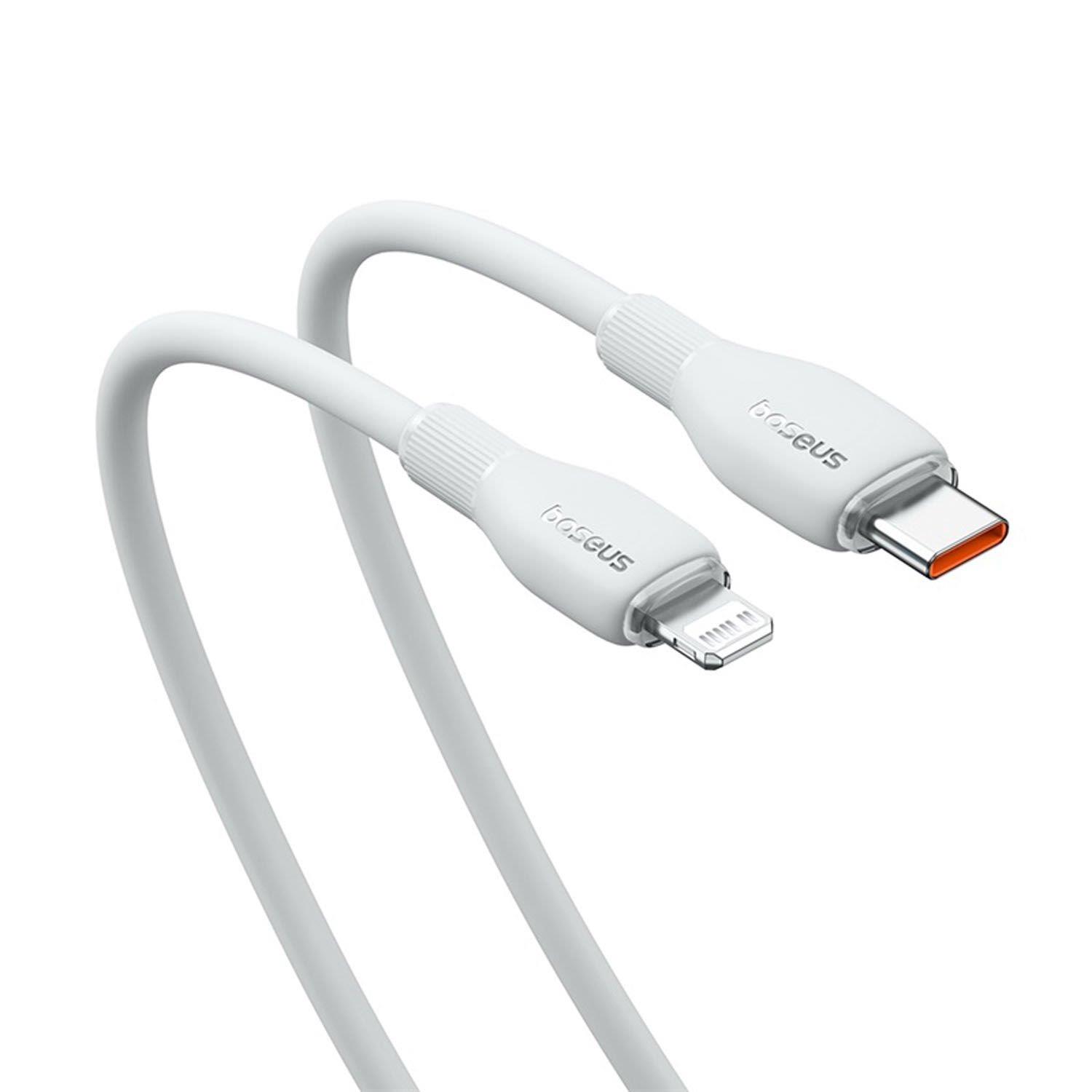 Baseus Pudding Hızlı Şarj Özellikli Type-C to Lightning 20W Kablo 1.2 M Beyaz
