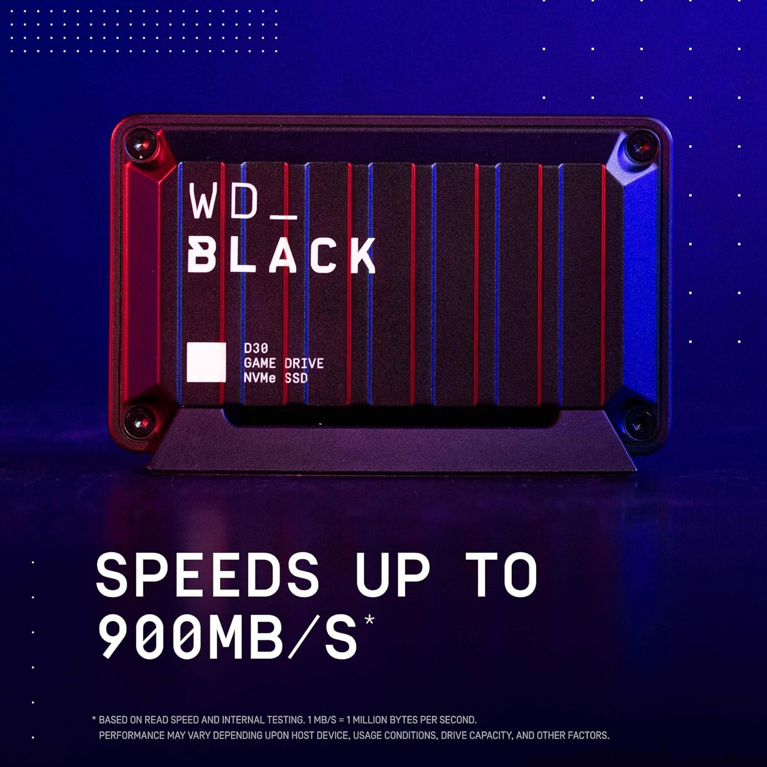 Western Digital 1TB Black D30 Game Drıve For XBOX Taşınabilir SSD WDBAMF0010BBW-WESN