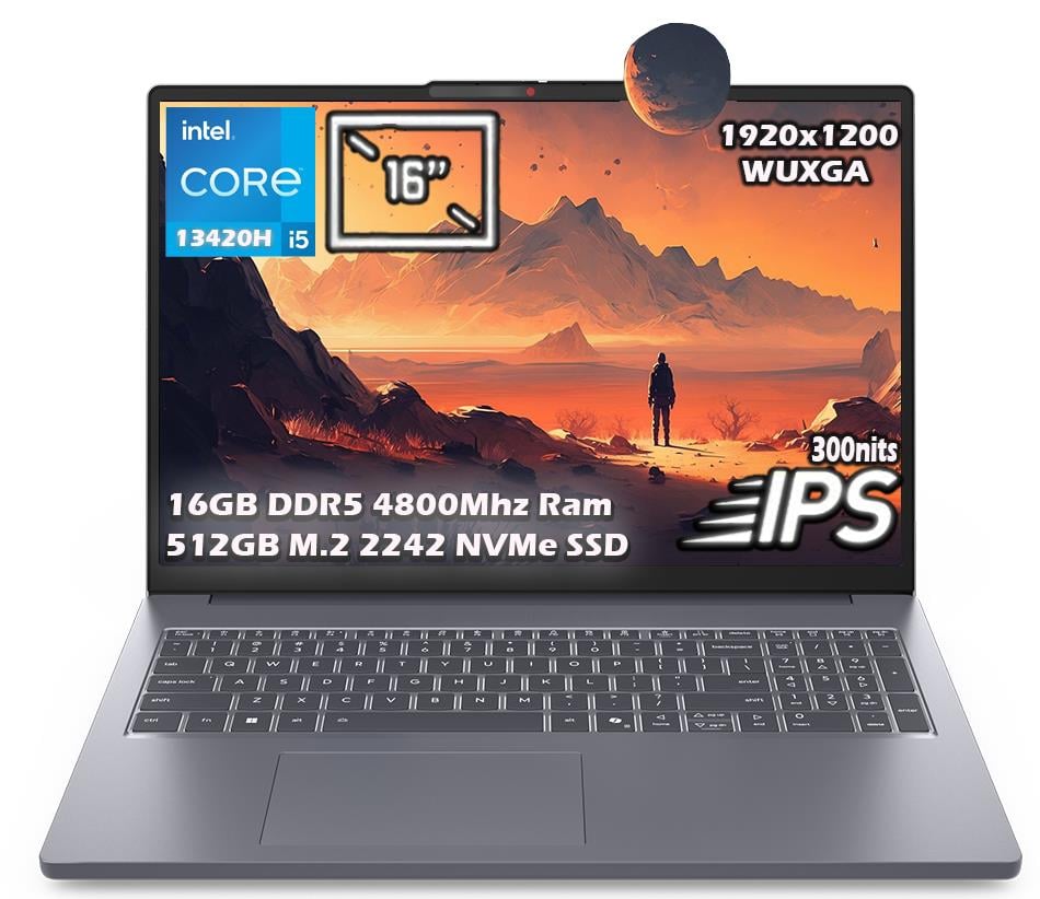 Lenovo IdeaPad Slim 3 16IRH10 Intel Core i5-13420H 16GB 512 GB SSD 16