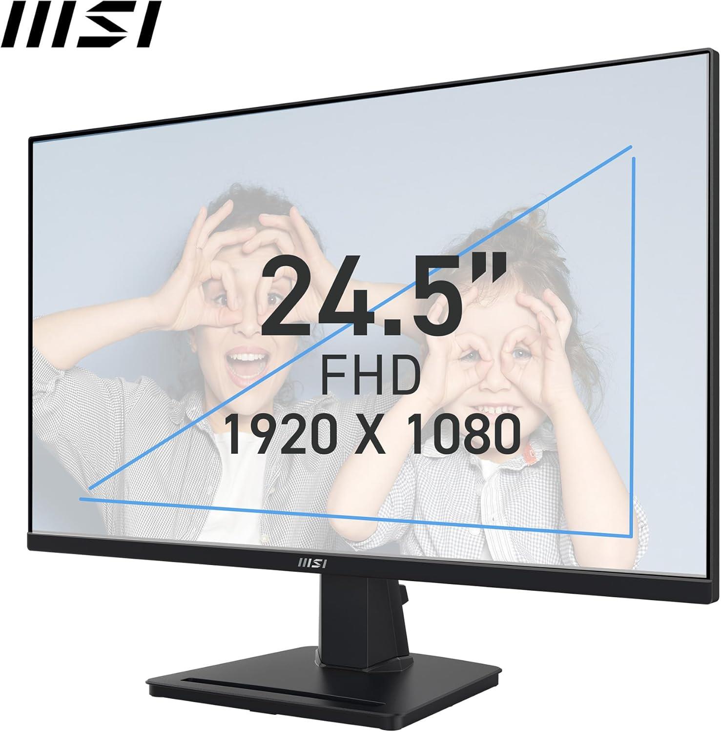 MSI 24.5 PRO MP252 1920x1080 (FHD) 16:9 FLAT IPS 100HZ 1MS ADAPTIVE-SYNC MONITOR