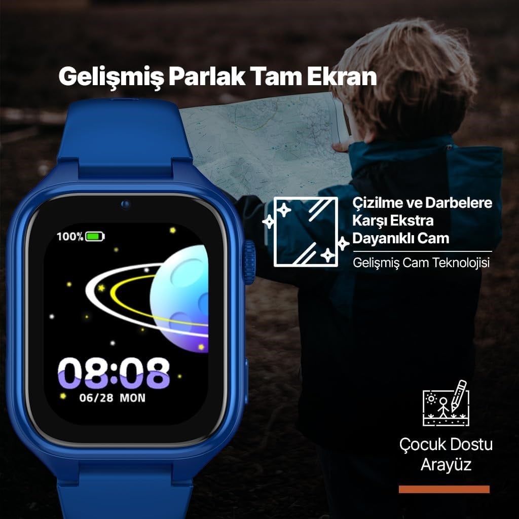 Ttec Kidi GPS 4G Sim Kartlı Akıllı Çocuk Saati Balerin Pembesi 2KSW02