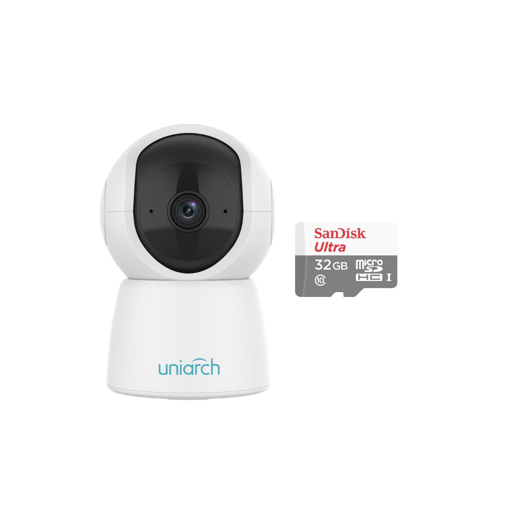 Uniarch Uho-S2-M3 3MP Kamera-Sandisk Ultra 32GB SDSQUNR-032G-GN3MN Hafıza Kartı