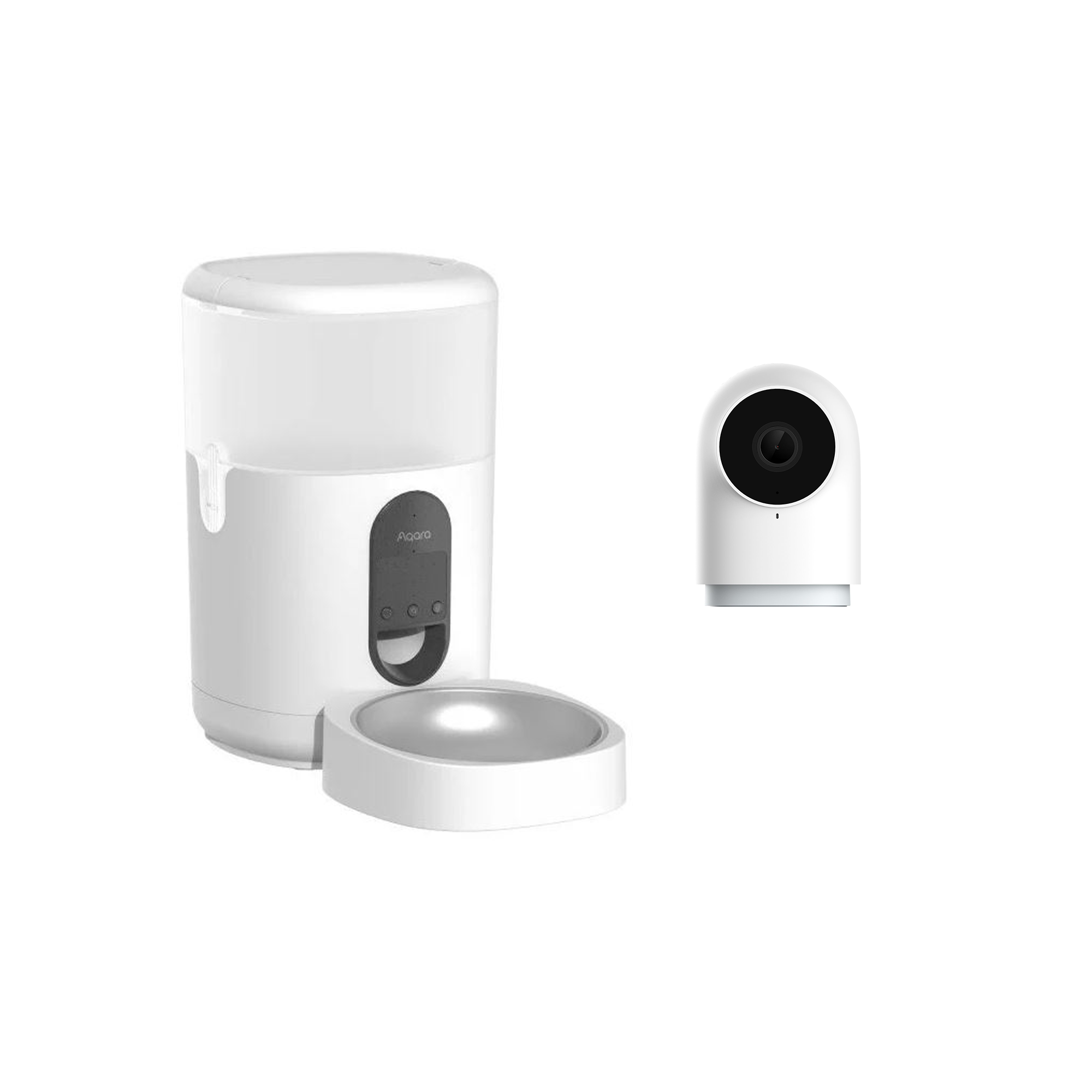 Aqara Akıllı Kamera Hub G2h Pro CH-C01 ve Aqara Akıllı Evcil Hayvan Besleyici C1 PETC1-M01 