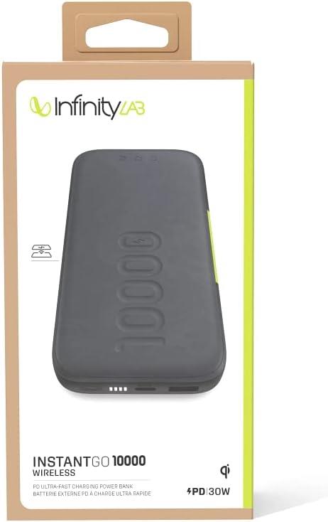 OUTLET Infinitylab by Harman - InstantGo Wireless Powerbank, 10000 mAh, Siyah