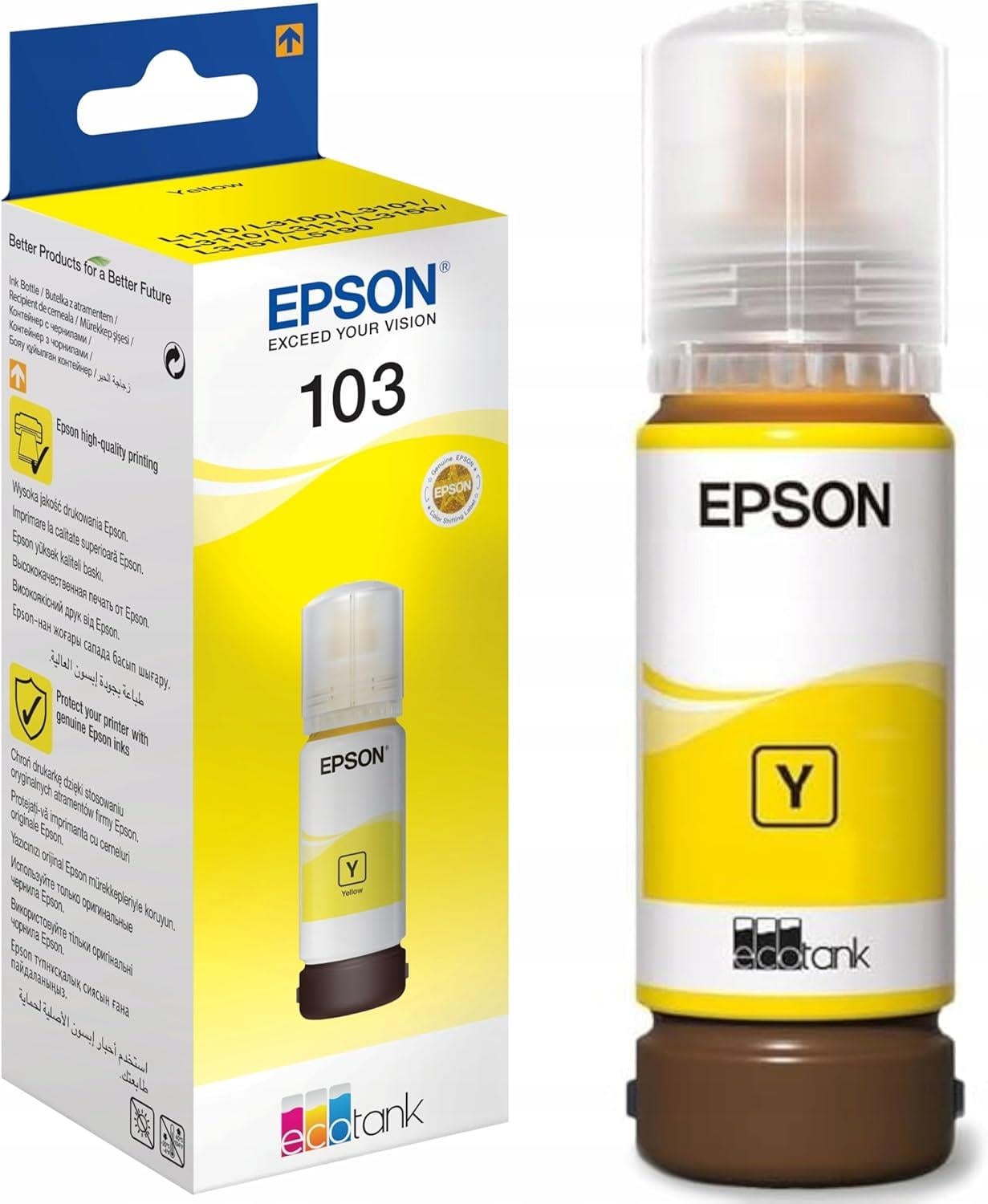 Epson 103 EcoTank Yellow Bottle (65ml) - C13T00S44A