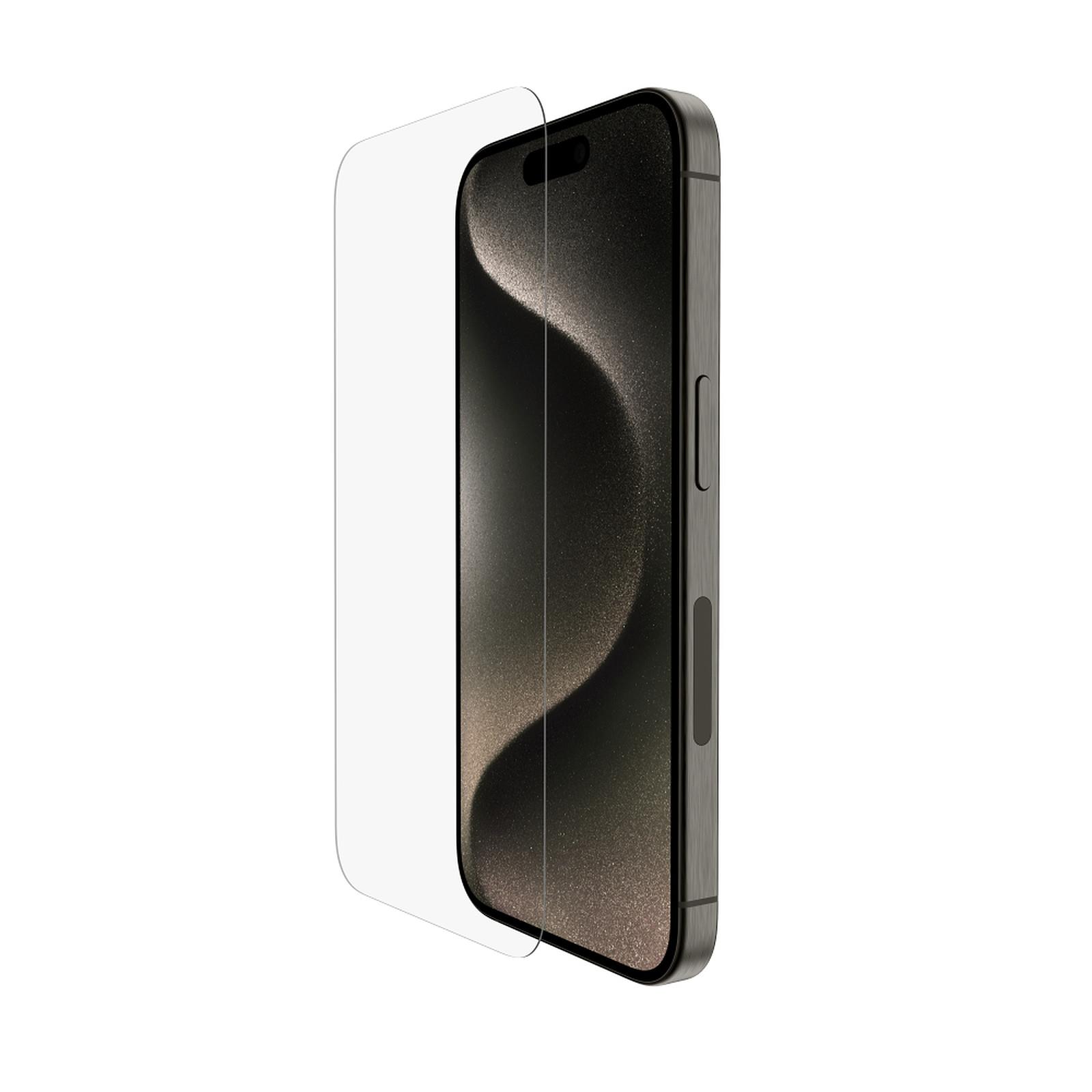 Belkin OVA135ZZ iPhone 15 Pro için Screen Force Temperli Cam İşlemli Ekran Koruyucu