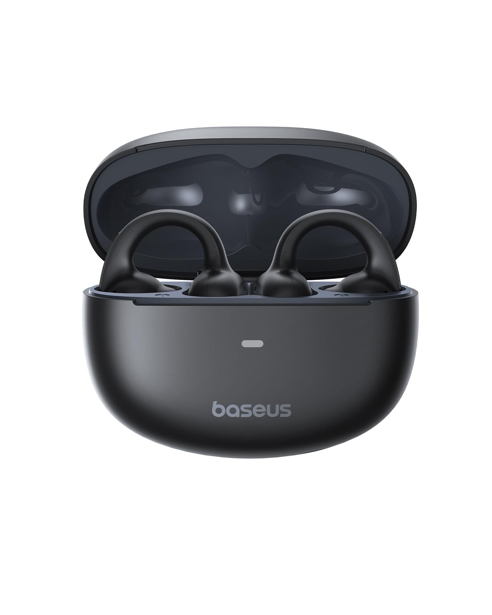 Baseus Bowie MC1 Kulak Klipsli Kulaklık, Bluetooth 5.4, 40 Saat Pil, AI Bass, IP57 Su Geçirmez, Siyah