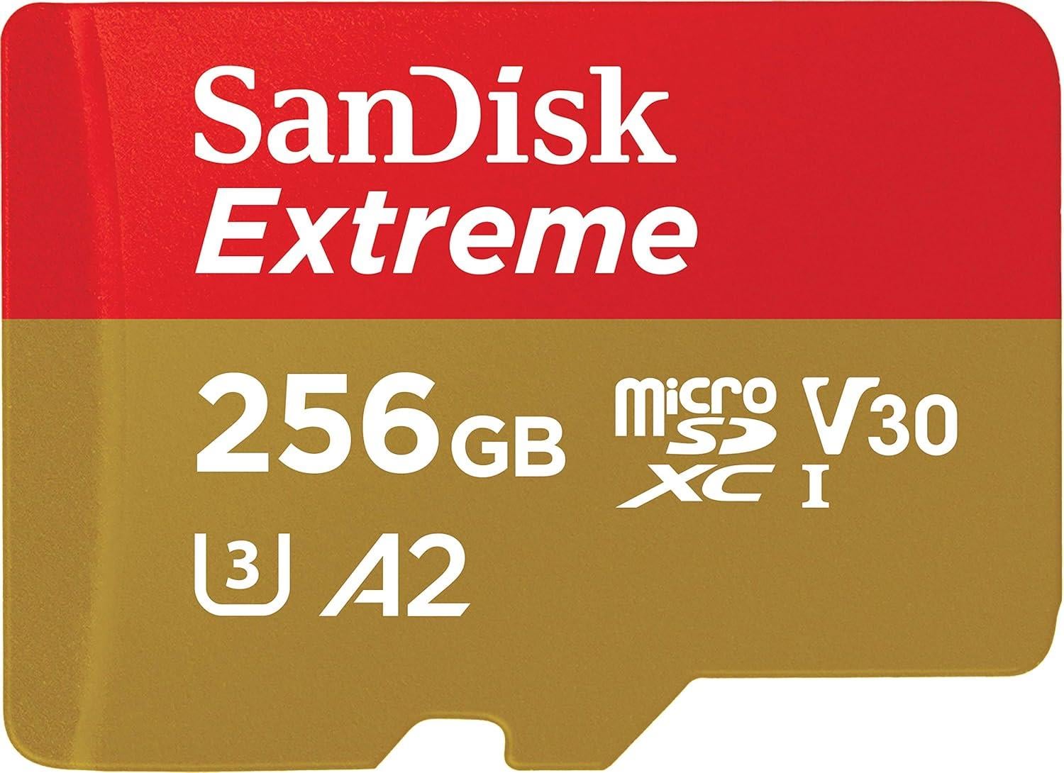 SanDisk Extreme 256GB microSDXC UHS-I CARD Hafıza Kartı - SDSQXAV-256G-GN6MN