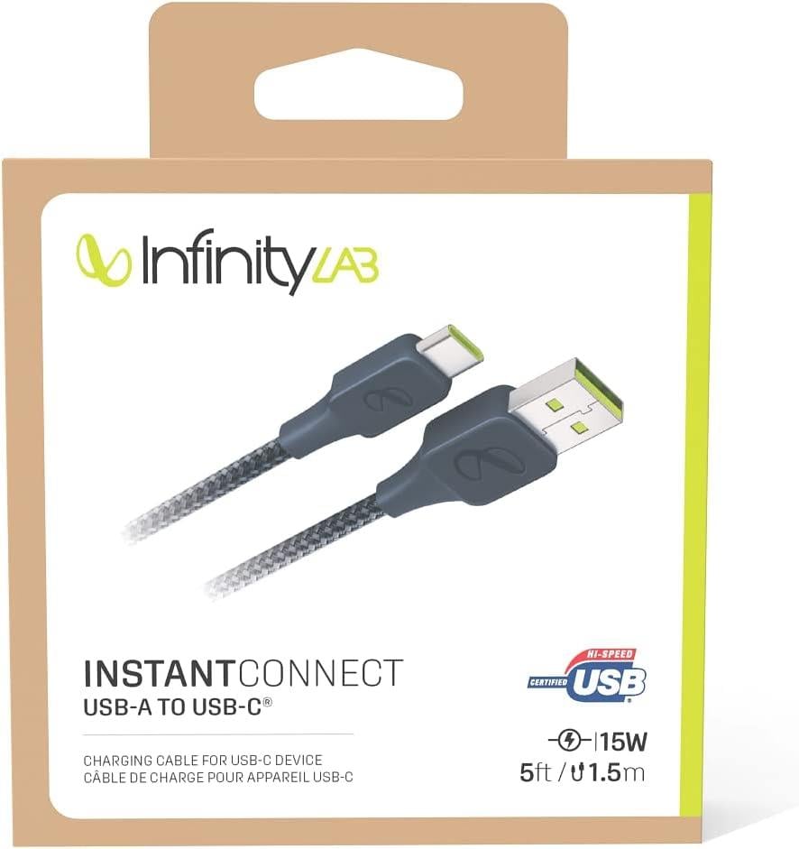 InfinityLab InstantConnect Kablo USB-C USB-C,100W 1.5M, Mavi