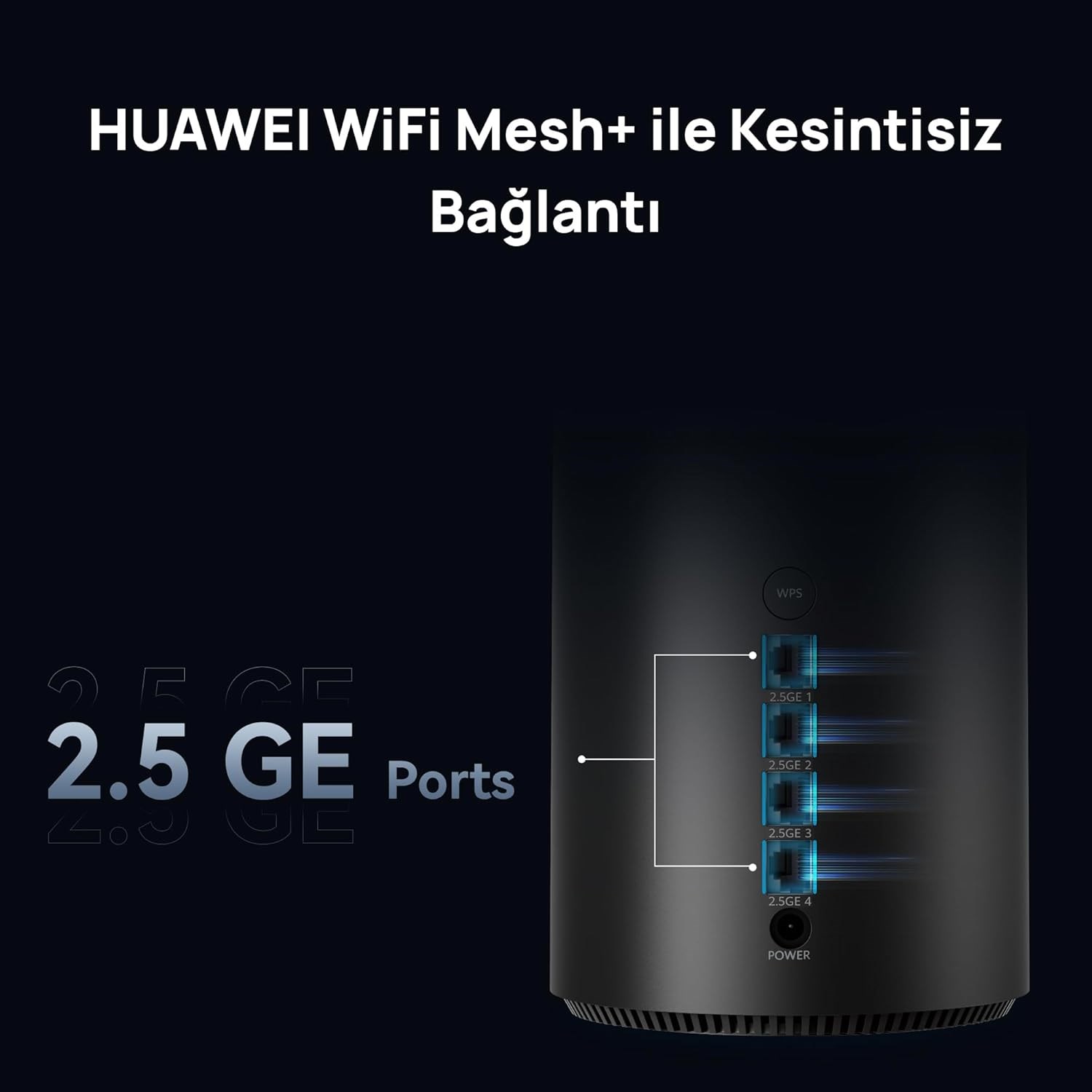 HUAWEI WiFi Mesh X1 Pro Router, 3.6 Gbps Çift Bant Wi-Fi 7