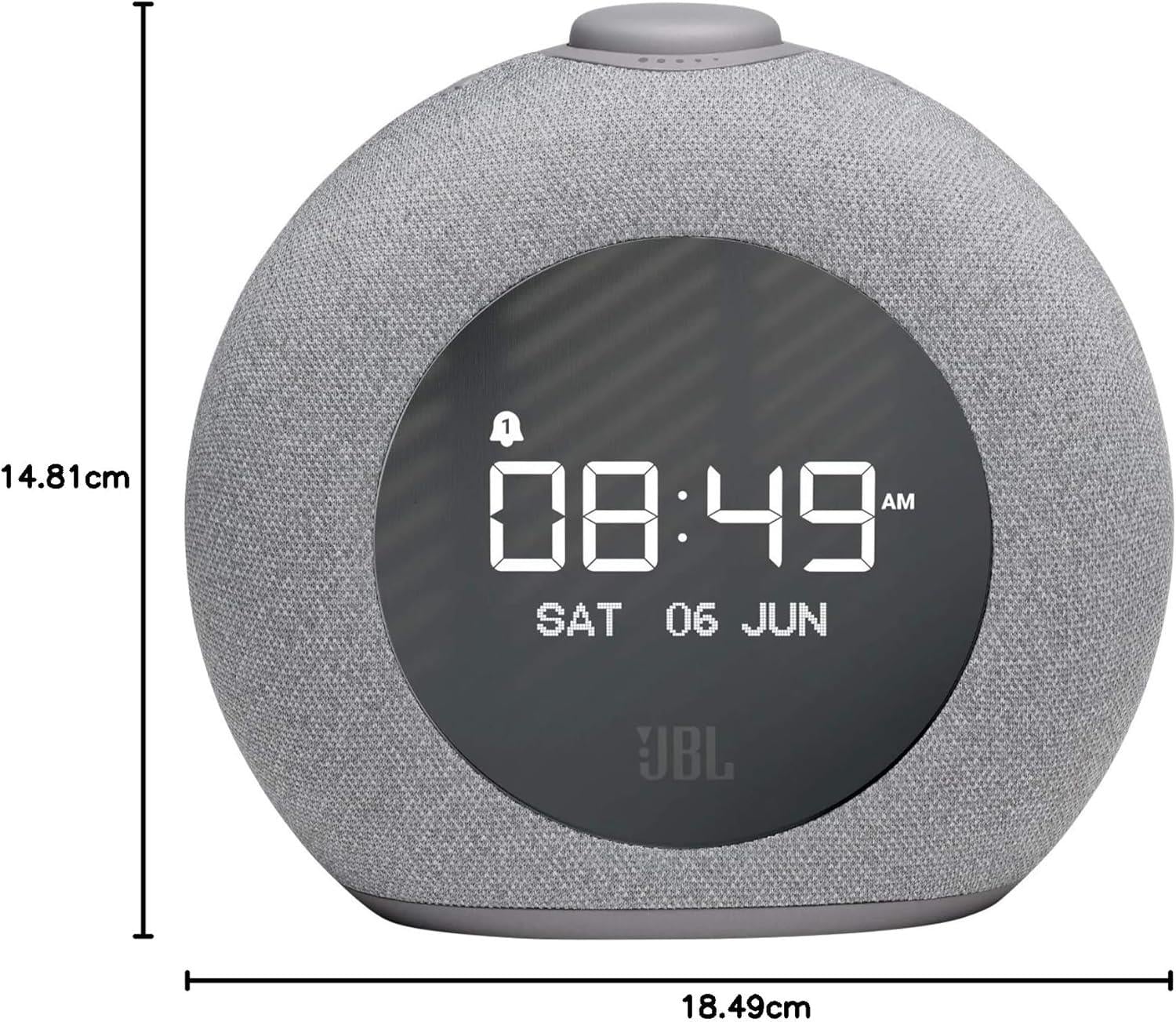 JBL Horizon 2 Alarmlı Saat, DAB + FM Bluetooth Hoparlör, Gri