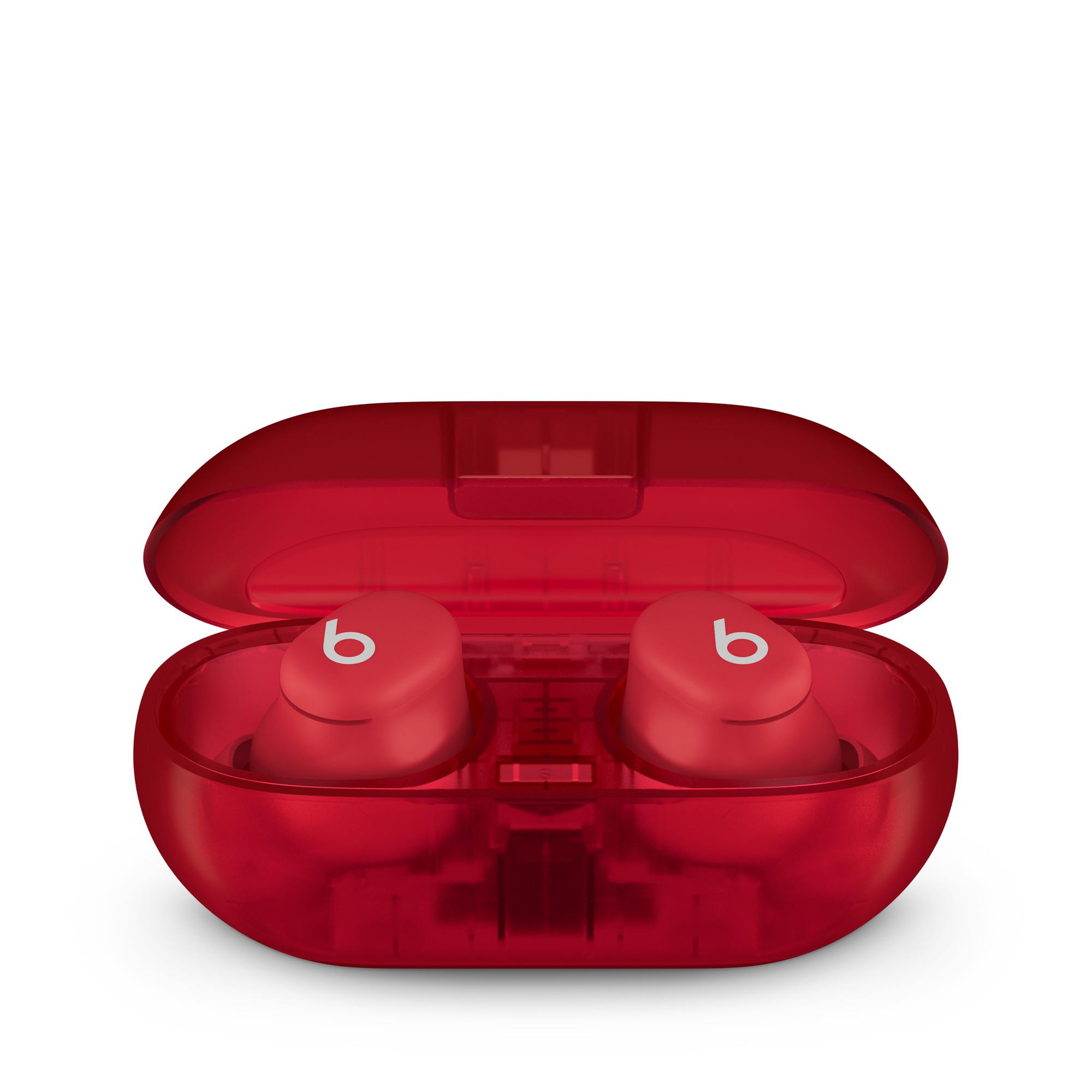 Beats Solo Buds - Kablosuz Bluetooth Kulak İçi Kulaklık, Şeffaf Kırmızı