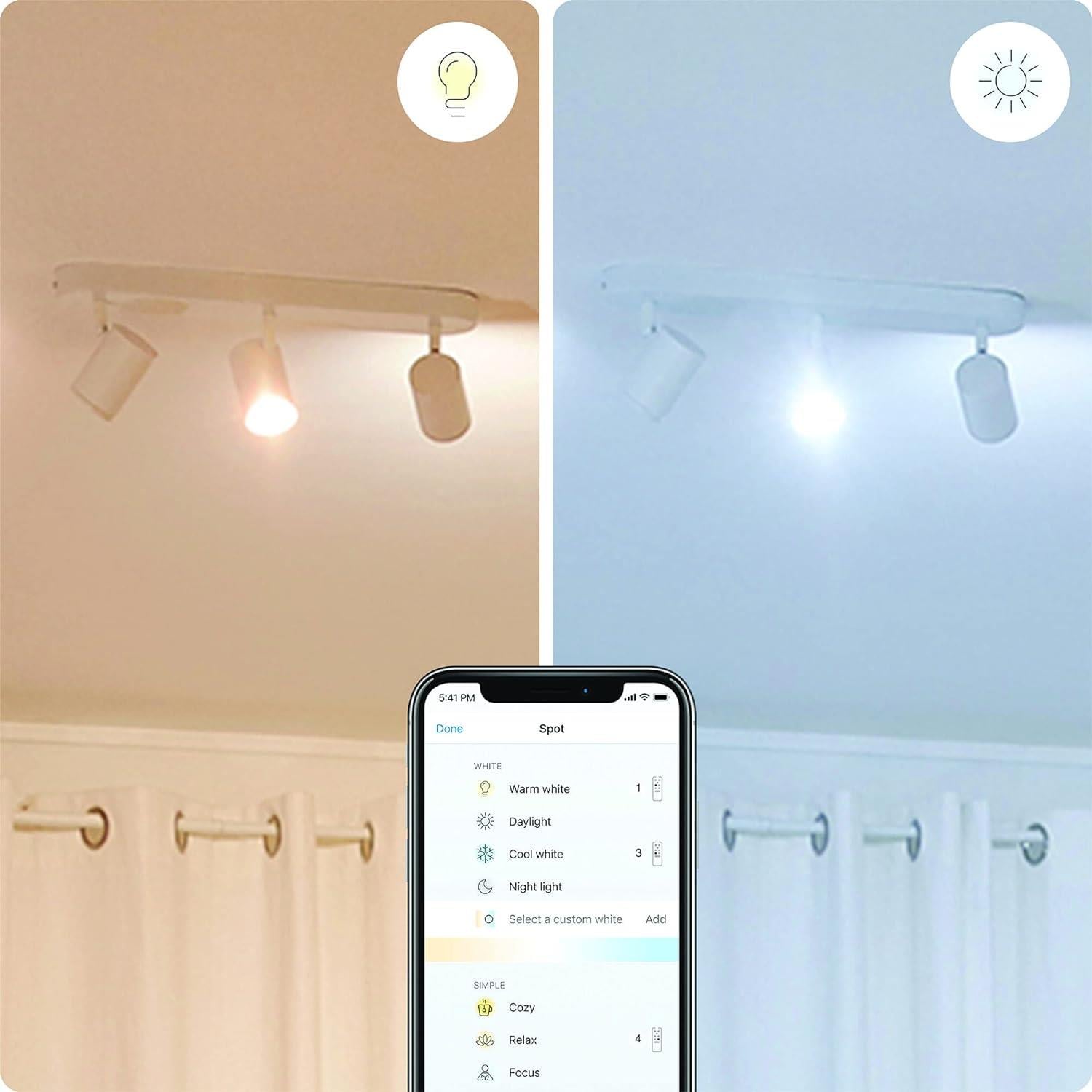 WiZ Imageo 3'lü Spot ayarlanabilir Beyaz ve Renkli, Tavan Lambası - 929002658901