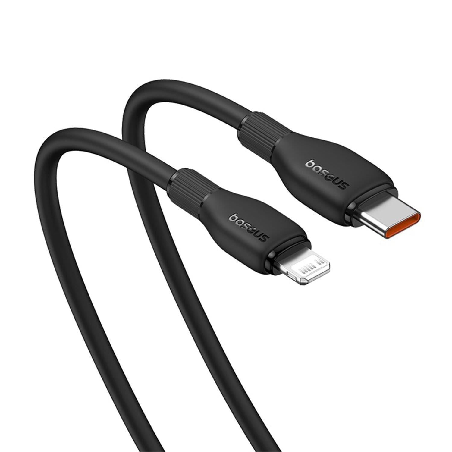 Baseus Pudding Hızlı Şarj Özellikli Type-C to Lightning 20W Kablo 1.2 M Siyah