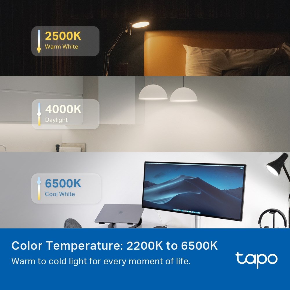 Tp-Link Tapo L535E (3-Pack) Çok Renkli Akıllı Wi-Fi Led Ampul
