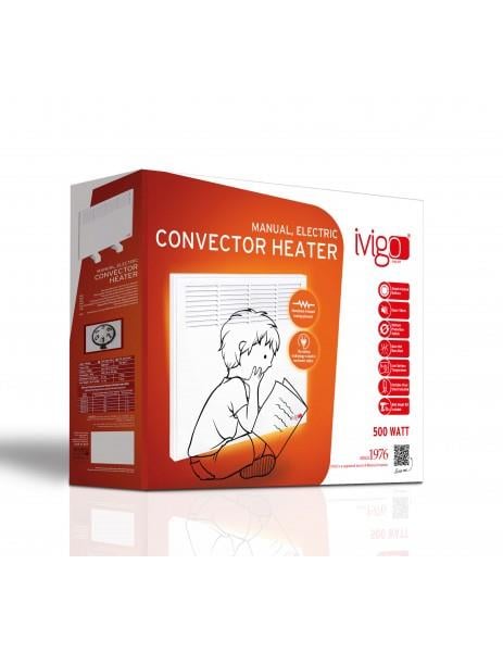 İVİGO ISITICI, EPK4550M05B İVİGO ELEKTRİKLİ PANEL KONVEKTÖR ISITICI MANUEL 500 WATT BEYAZ