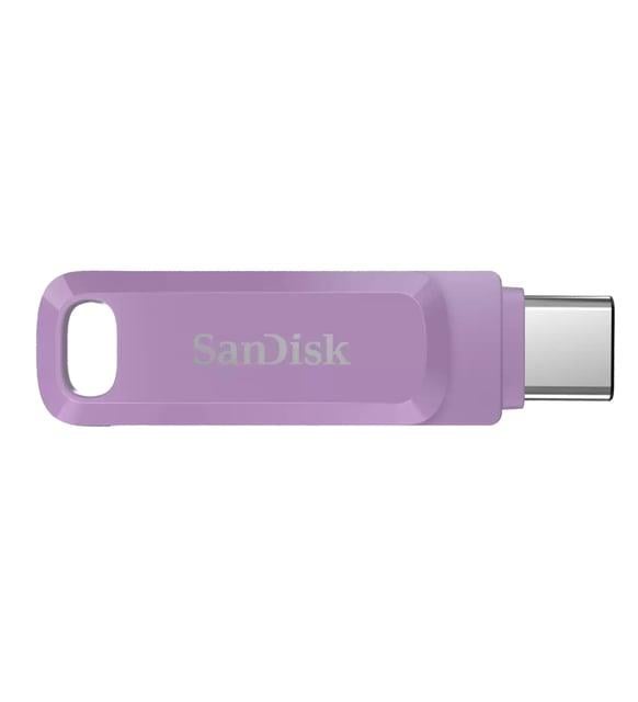 SanDisk 256GB Ultra Dual Drive Go USB Type-C Flash Sürücü - 400MB/s'ye kadar, Lavanta - SDDDC3-256G-G46L