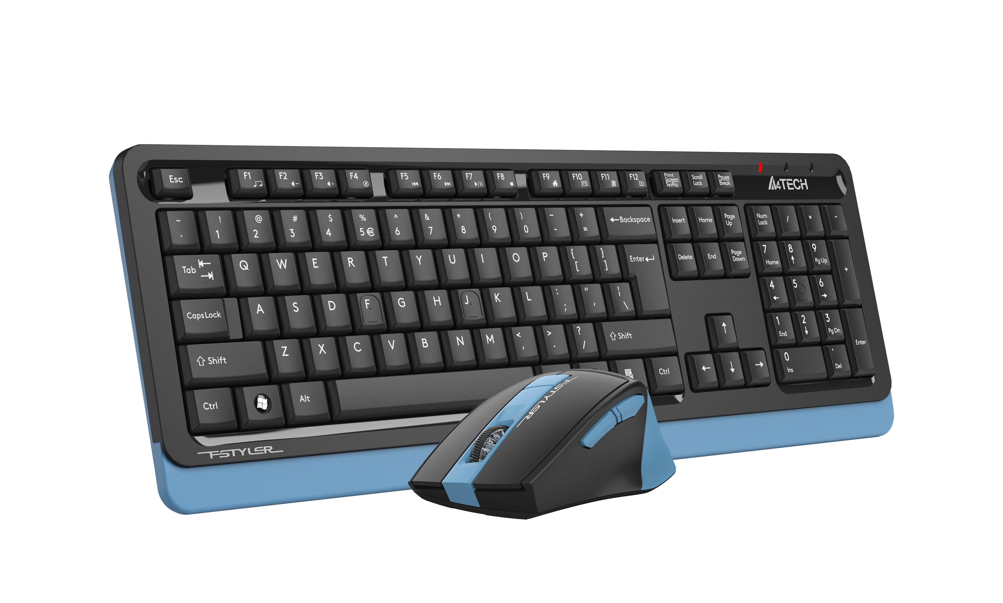 A4-Tech FG1035 Kablosuz Q Klavye Mouse Set - Mavi