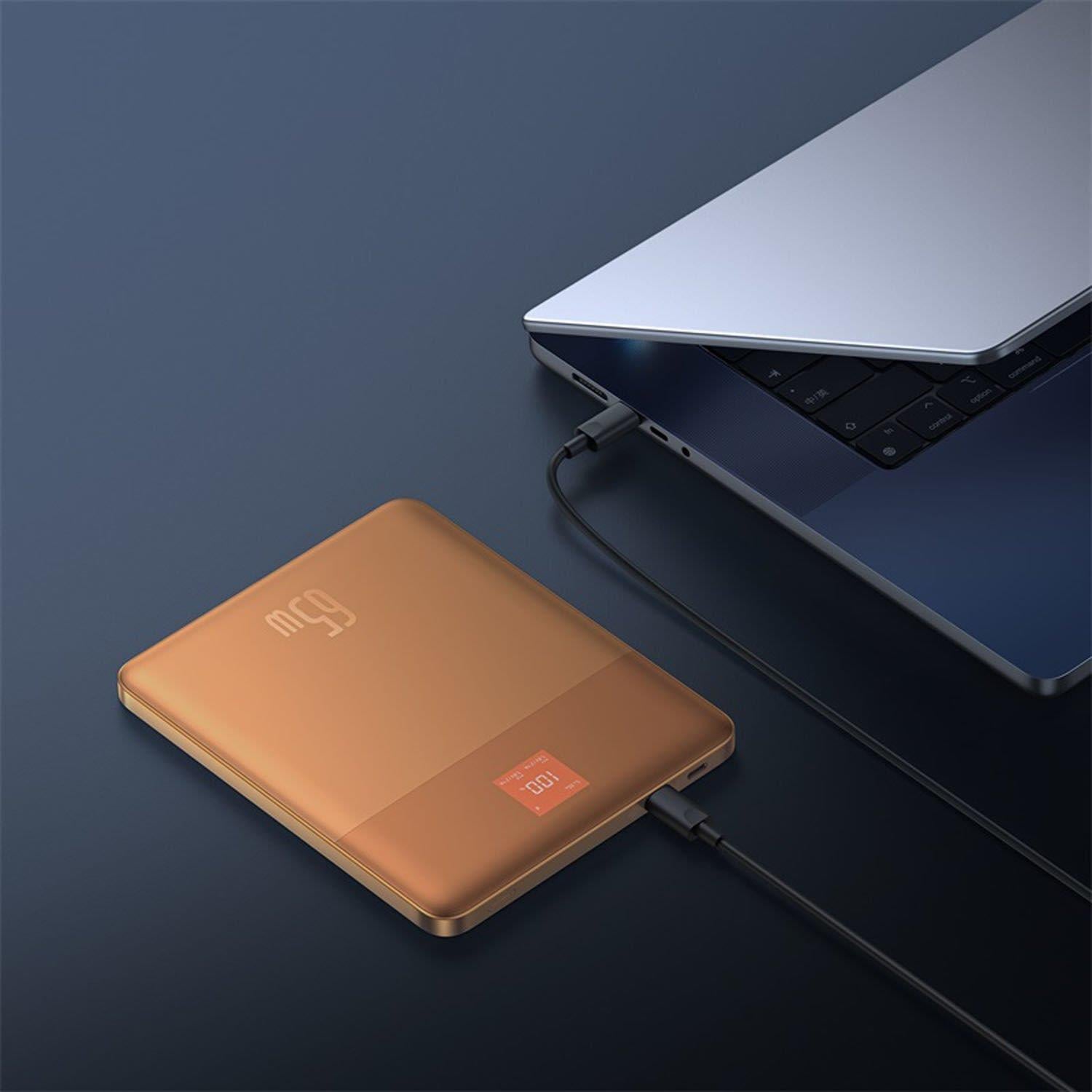 Baseus Blade2 65W 12.000 mAh Dijital Ekranlı Powerbank Turuncu