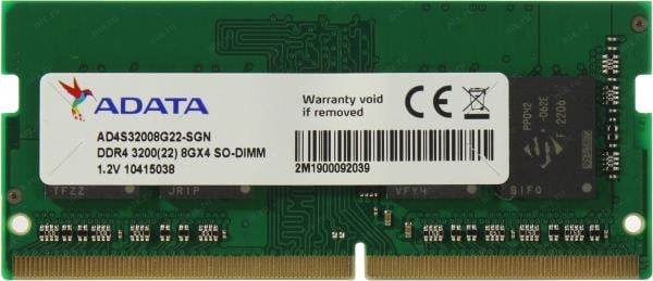 A-DATA RAM SODIMM 8GB DDR4 3200MHZ PREMIER AD4S32008G22-SGN