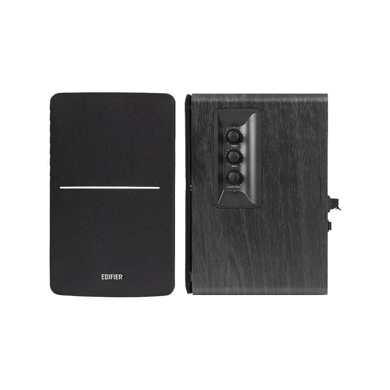 Edifier R1280DBs 42W RMS Bluetooth Aktif Raf Tipi Hoparlör – Optik/Koaksiyel, Çift RCA, Subwoofer Çıkışlı - Siyah