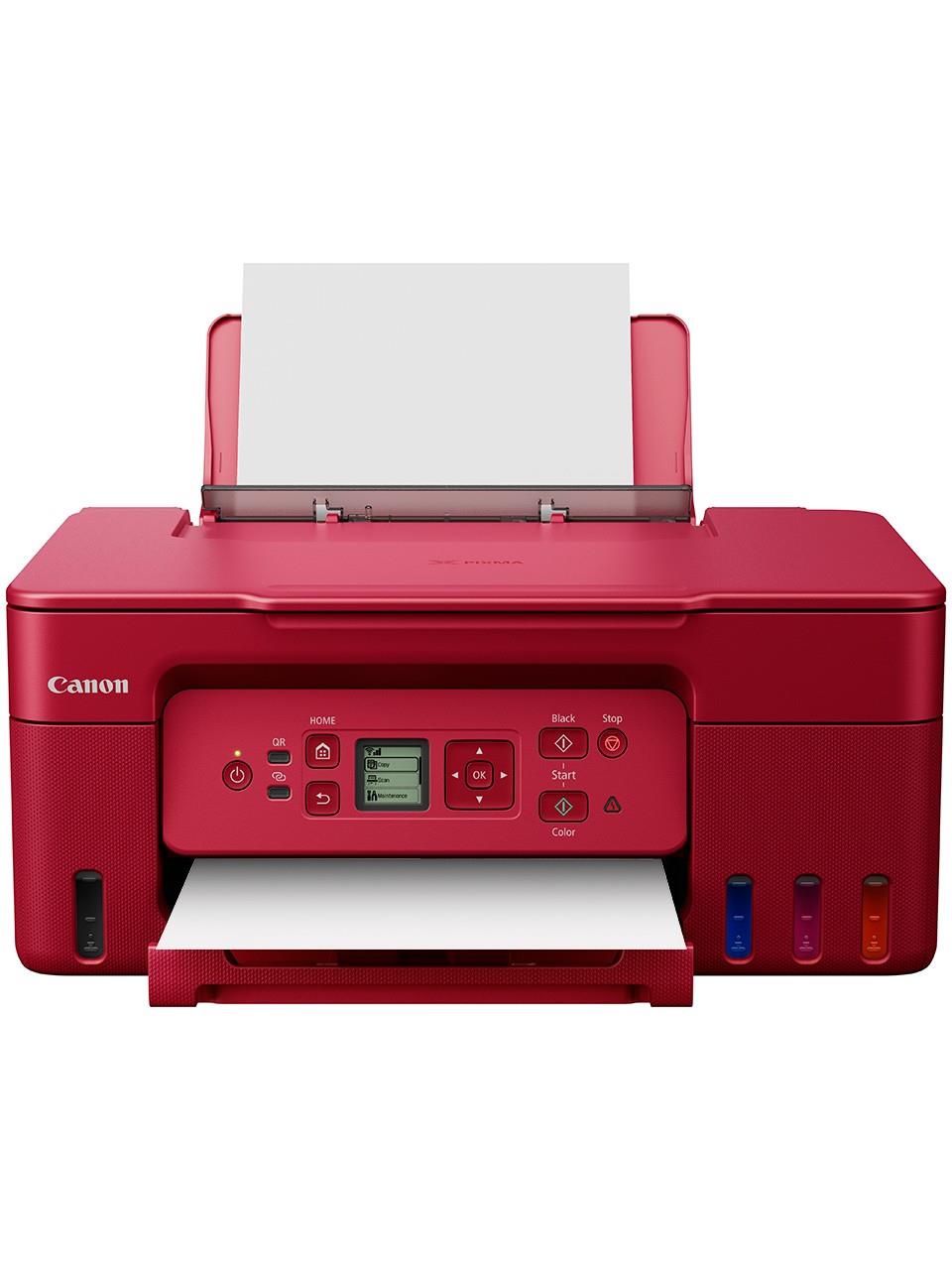 Canon Pixma G3470 A4 Yazıcı/Tarayıcı/Fotokopi/Wifi Renkli Tanklı Yazıcı - Kırmızı