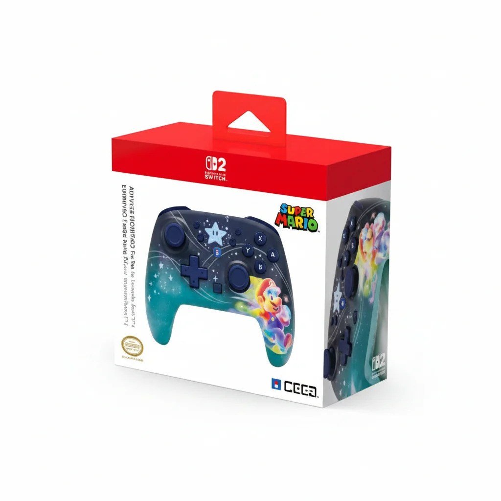 Hori NS2 Horipad Turbo Kablosuz Mario Universe