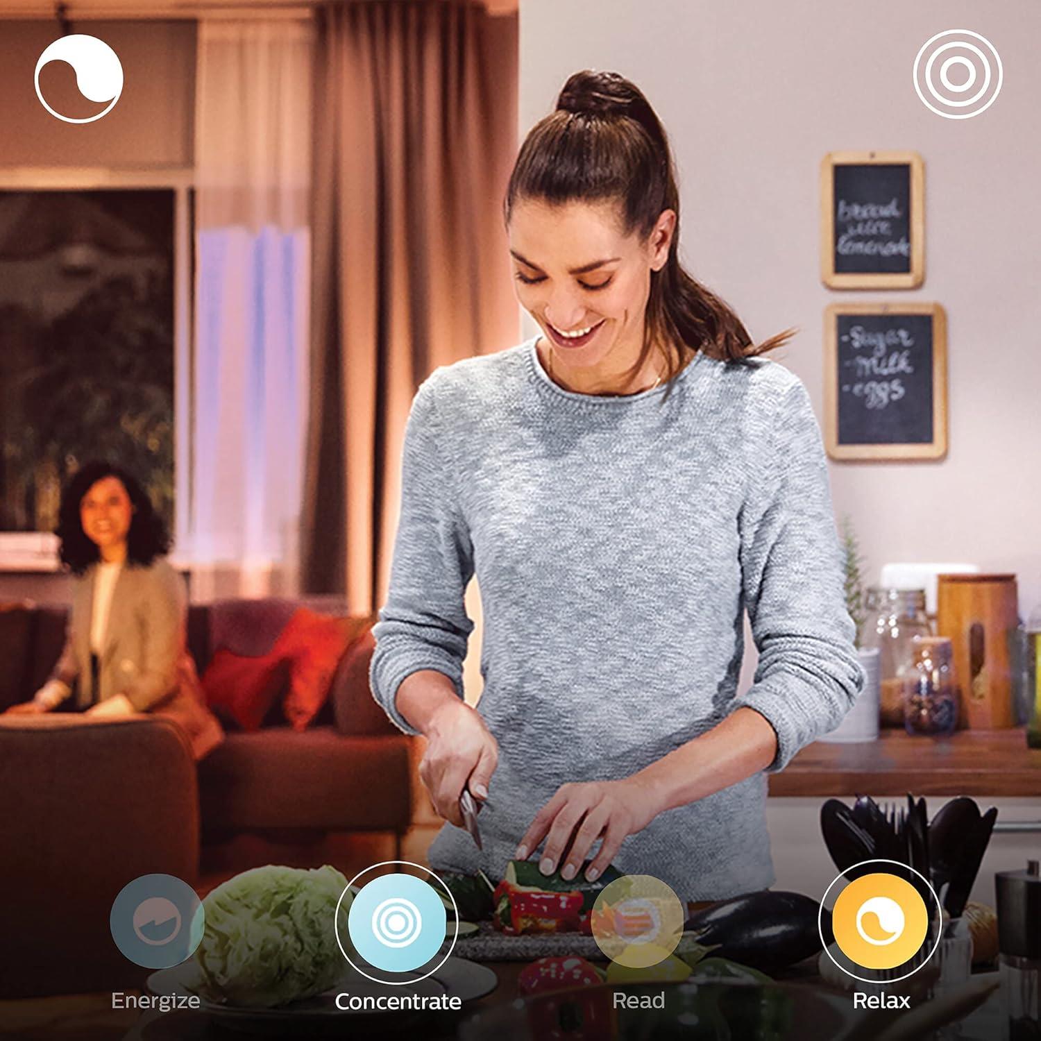 Philips Hue 7W Beyaz ve Sarı Ambians G125 glob E27 Akıllı Ampul