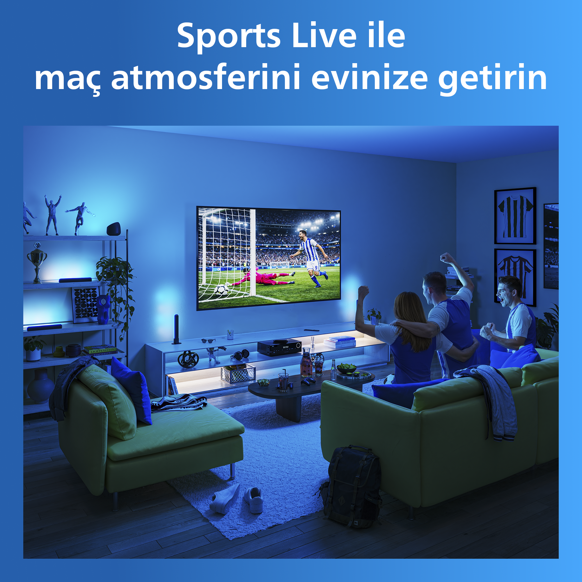 Philips Smart Lighting RGBIC Işık Barı 30 cm - Google Home, Alexa, HomeKit ve Matter uyumlu
