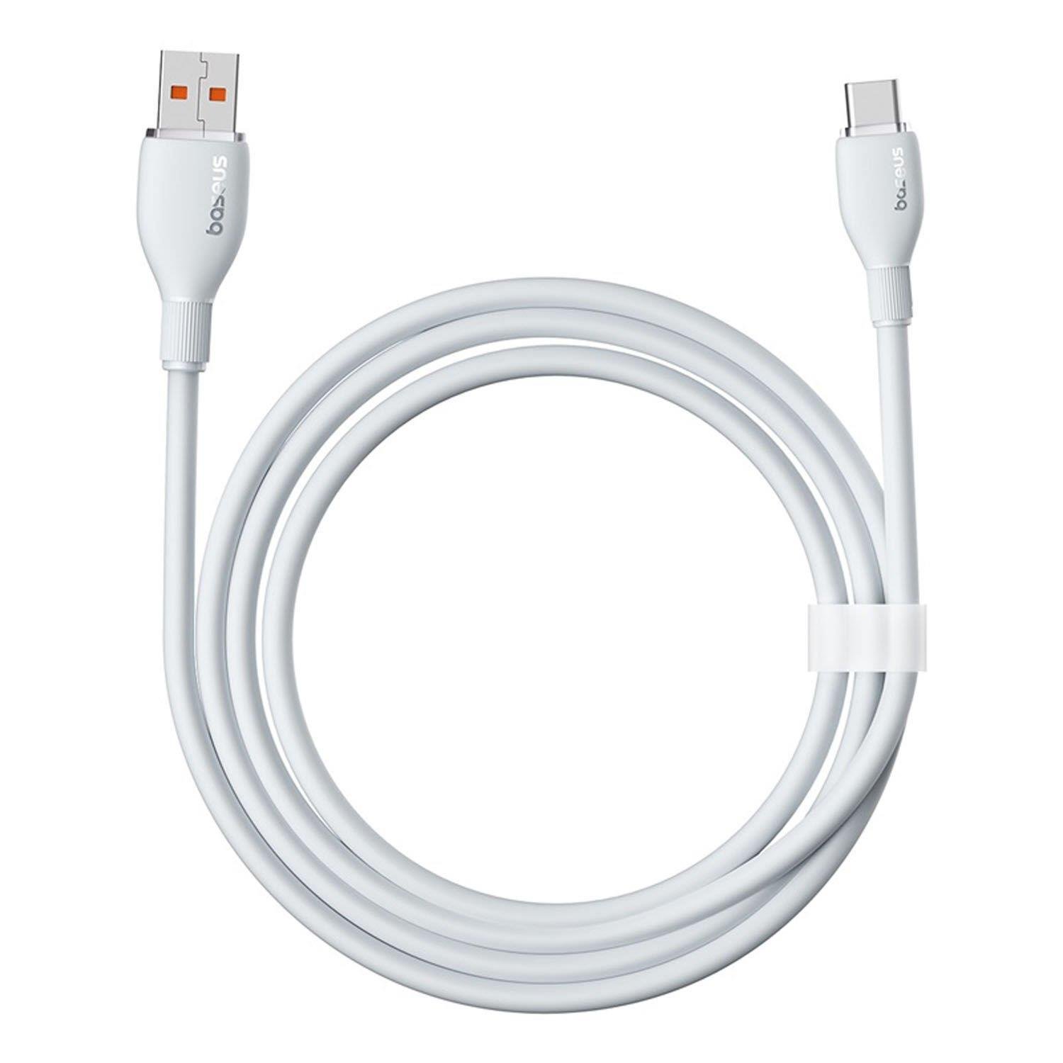 Baseus Pudding Hızlı Şarj Özellikli USB Type-C 100W Kablo 1.2M Beyaz
