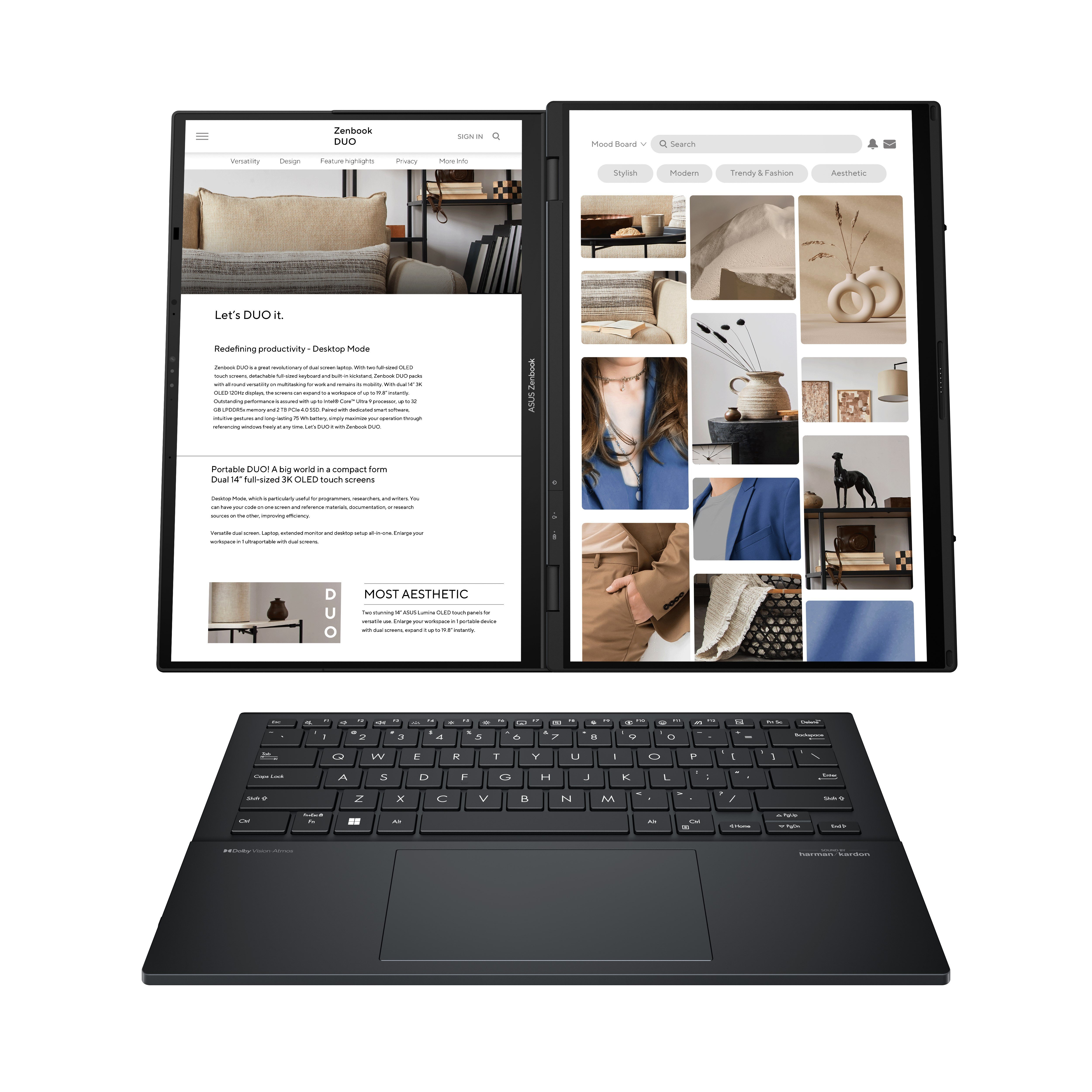 Asus Zenbook Duo UX8406CA-QL307W Intel Core Ultra 7 255H 16GB 1TB SSD 14