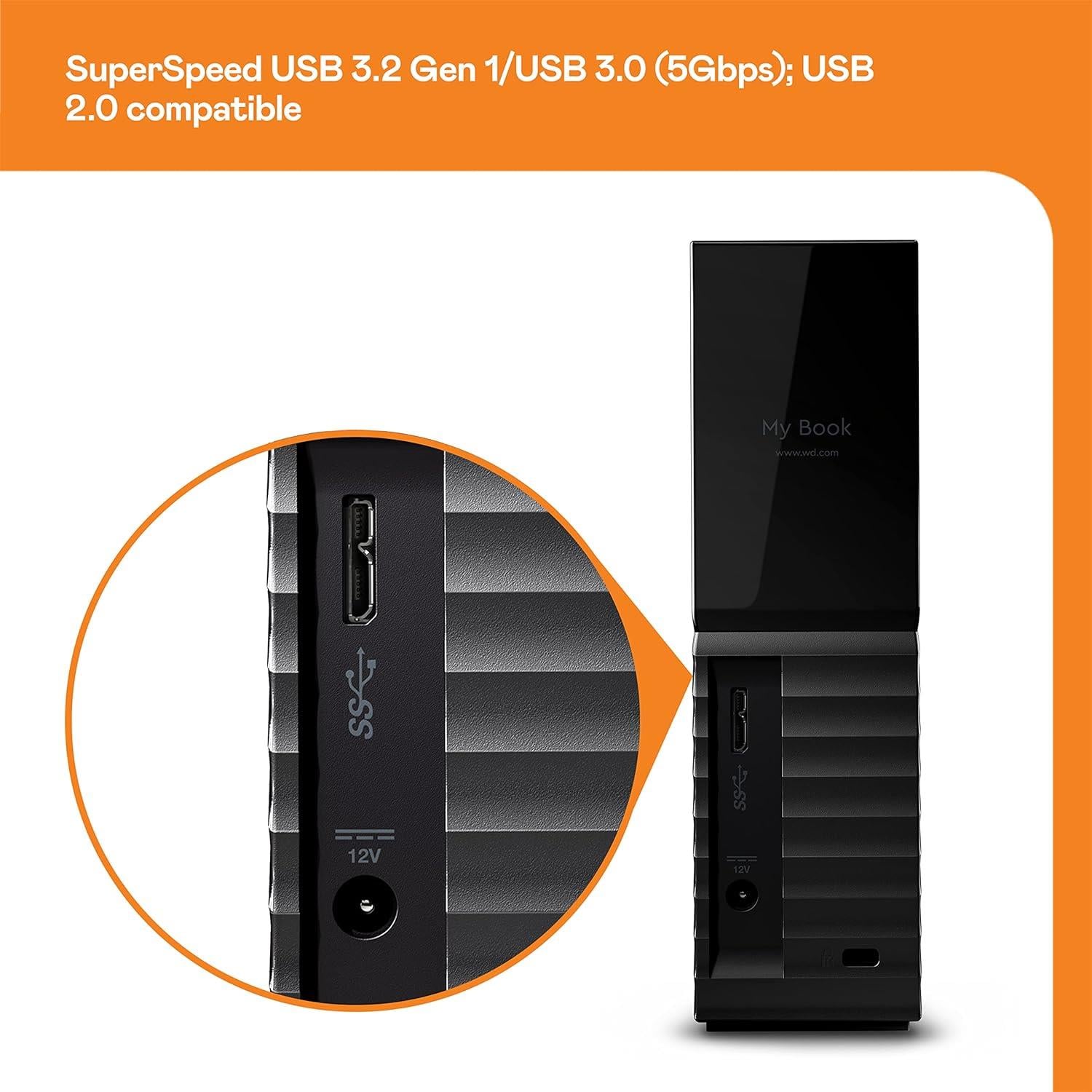WD My Book 26TB - USB 3.0 Masaüstü Harici Disk WDBBGB0260HBK-EESN