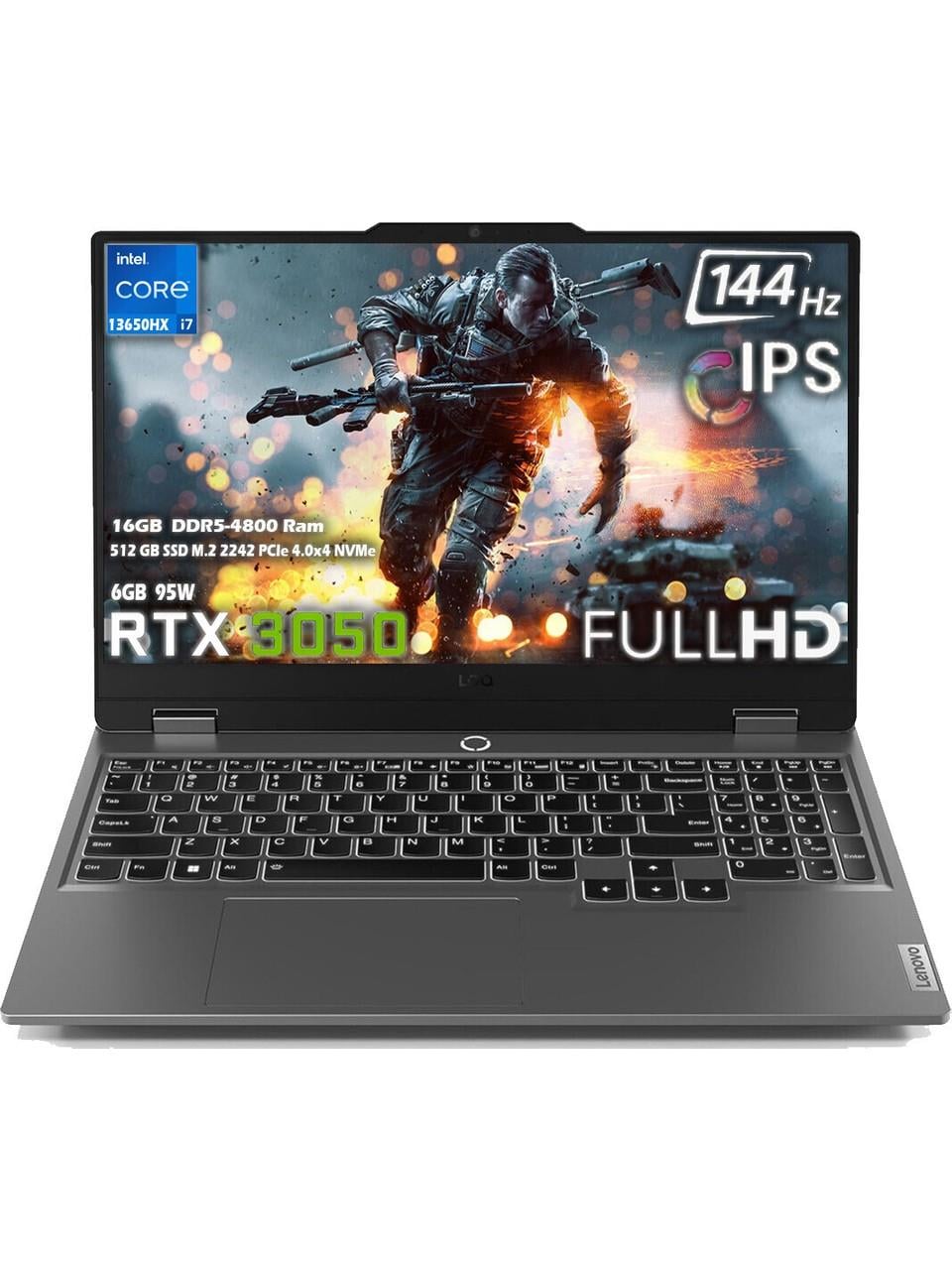 Lenovo LOQ 15IRX9 Intel Core i7 13650HX 16GB 512GB SSD RTX 3050 6GB (95W) 15.6