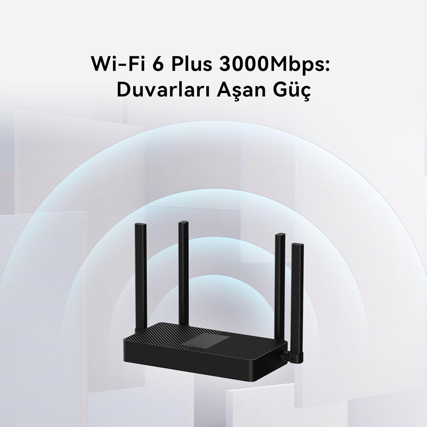 HUAWEI WiFi AX3S Router, Wi-Fi 6 AX3000 Gigabit Çift Bant Kablosuz Yönlendirici, Beyaz