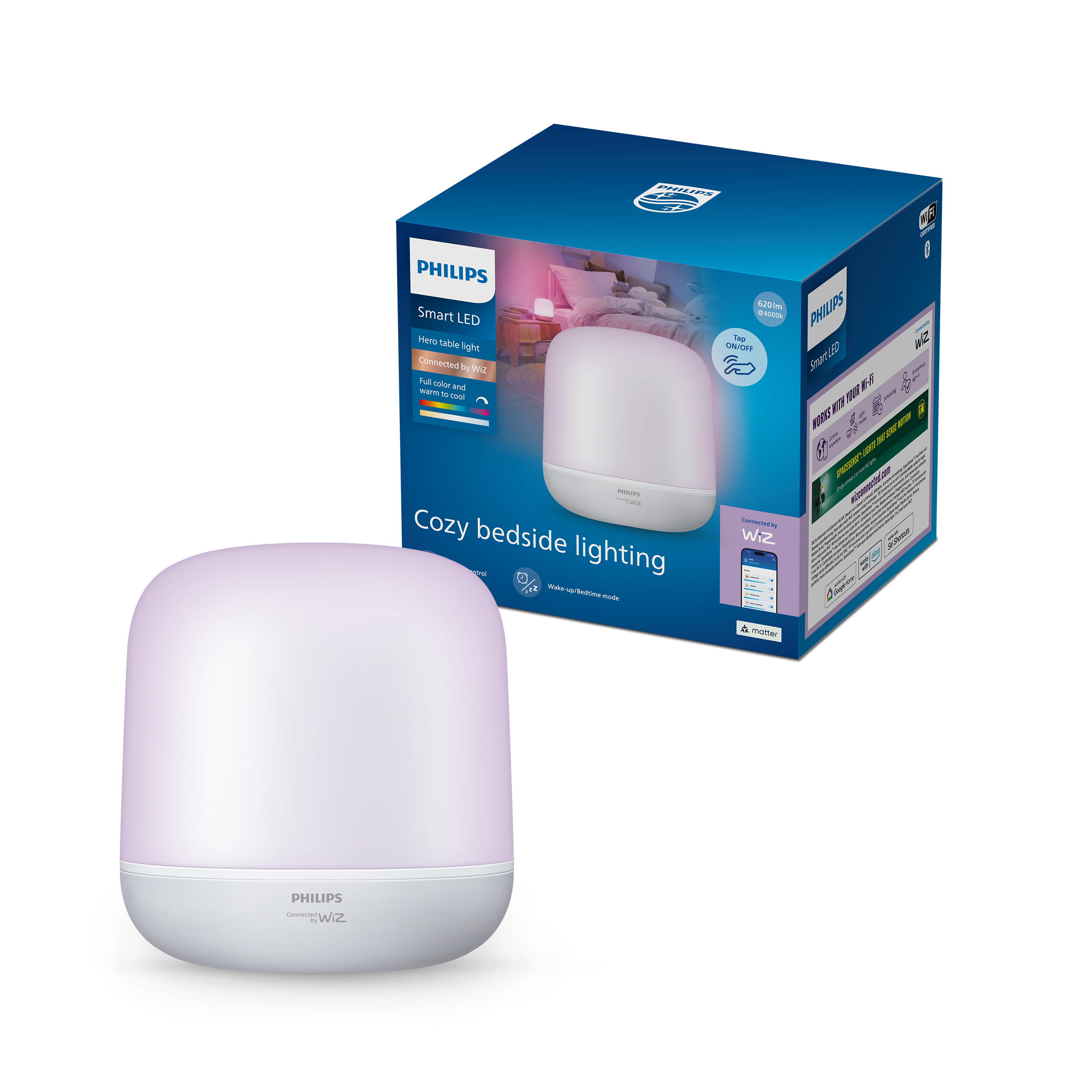 Philips Smart Lighting Hero Akıllı Masa Lambası (Type-C) - Google Home, Alexa, HomeKit ve Matter uyumlu