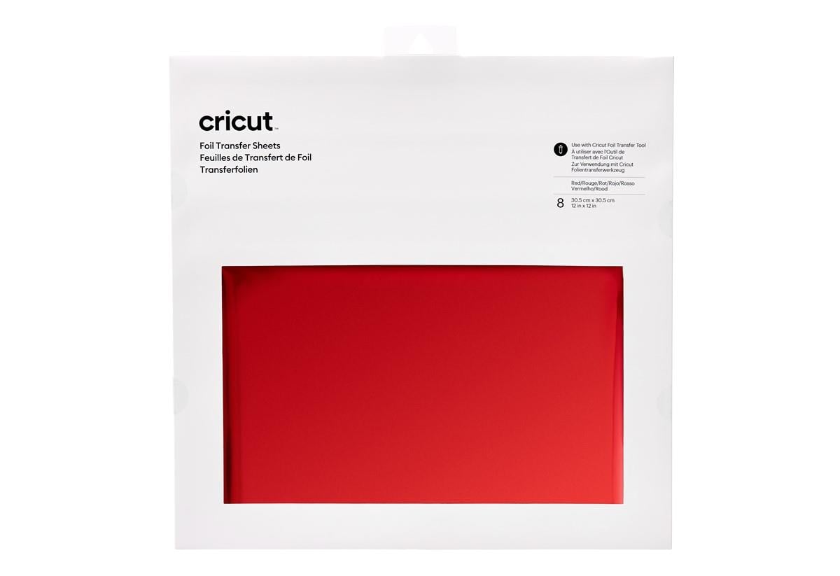 CRICUT 2008721 TRANSFER FOLYO SAYFA 30X30CM 8 SAYFA KIRMIZI