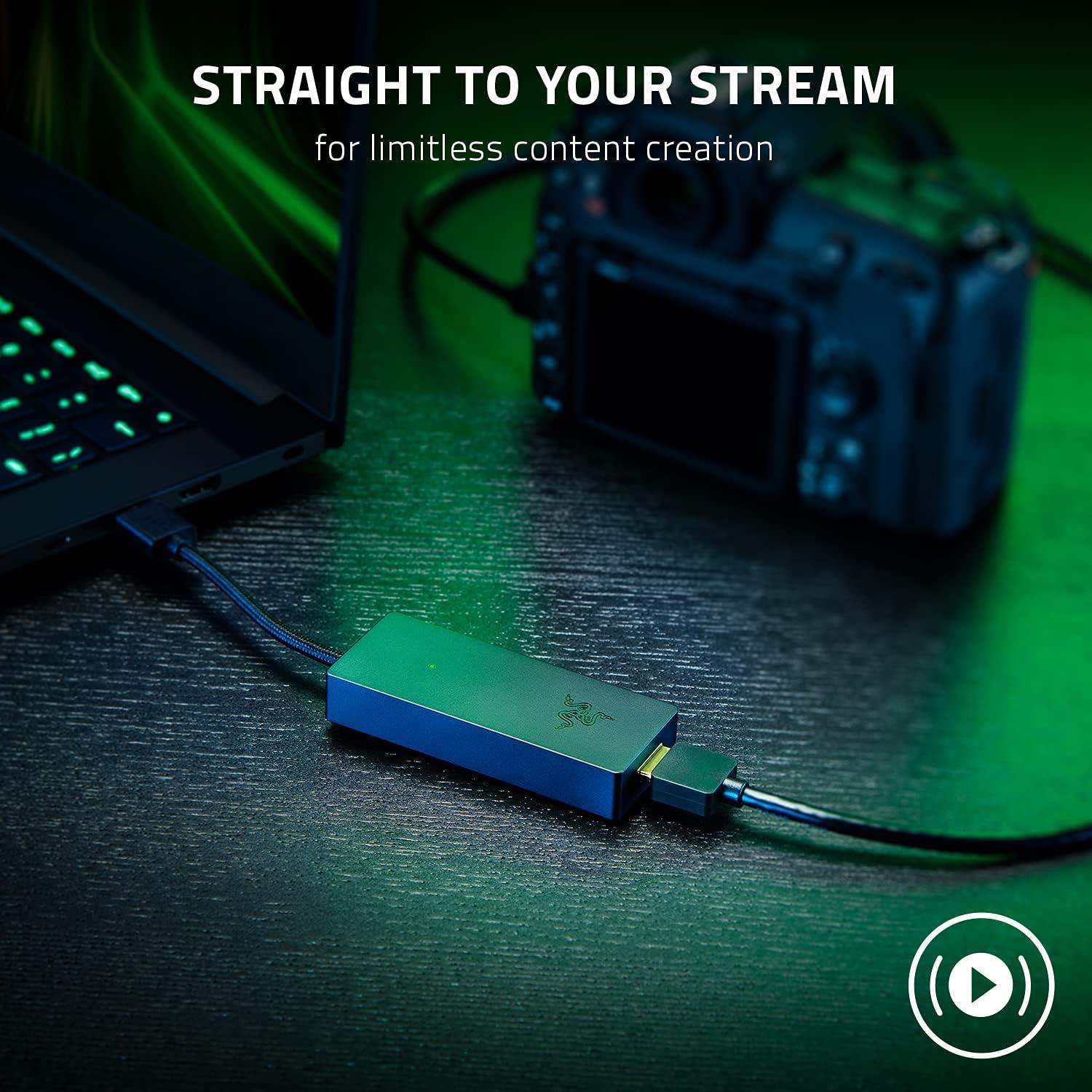 Razer Ripsaw X - 4K @30 FPS Akışı için 4K Kamera Bağlantı Noktalı USB Kayıt Kartı