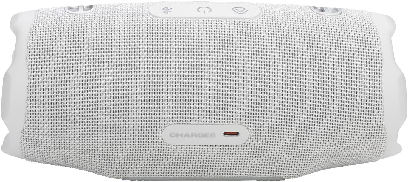 JBL Charge6 Bluetooth Hoparlör, IP67, Beyaz
