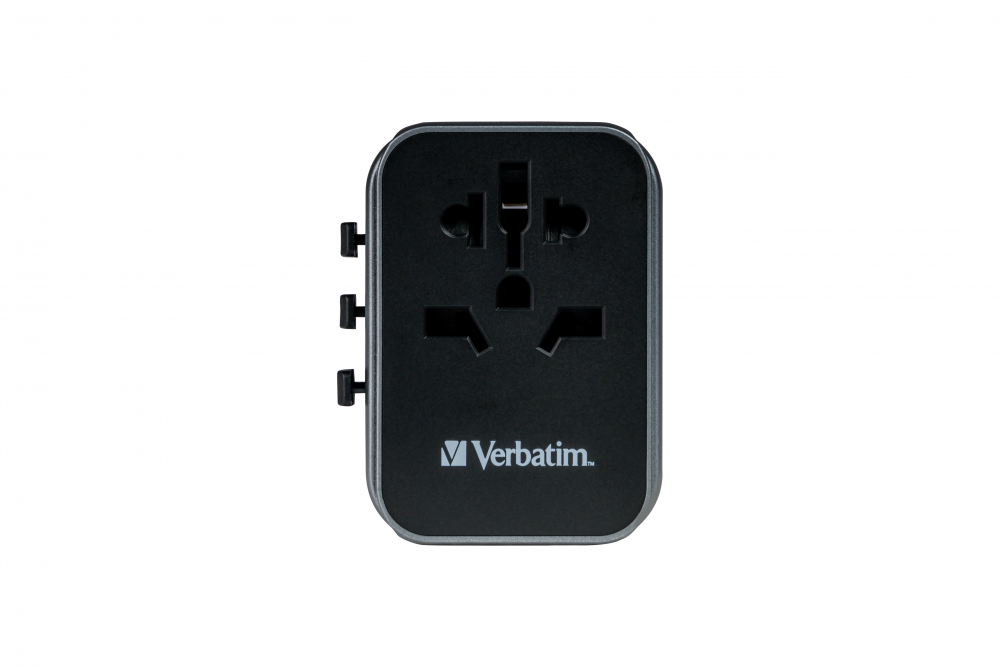 Verbatim Evrensel Seyahat Şarj Adaptörü UTA-03 2 x Usb-C ve 2 x Usb-A-(49545)