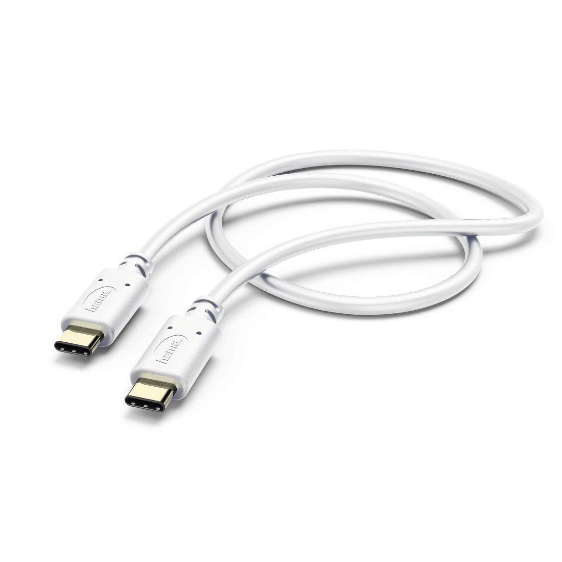 Hama USB-C - USB-C, Şarj/Data Kablosu 1.0 m, Beyaz
