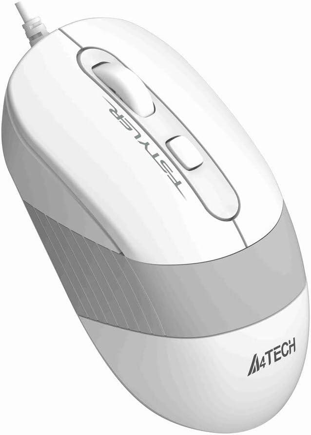 A4-Tech FM10 USB Beyaz & Gri Optik 1600 DPI Kablolu Mouse