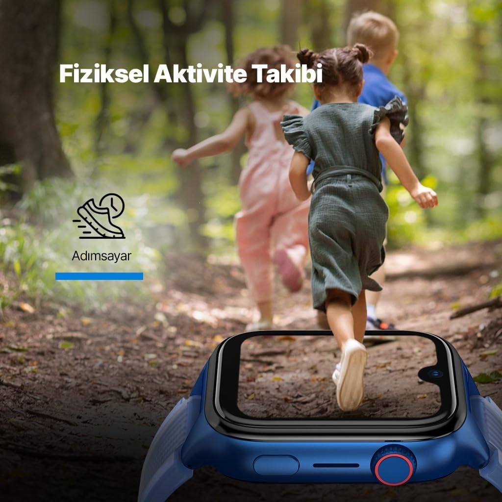 Ttec Kidi Pro AMOLED Ekranlı GPS 4G Sim Kartlı Akıllı Çocuk Saati Panter Siyahı 2KSW03
