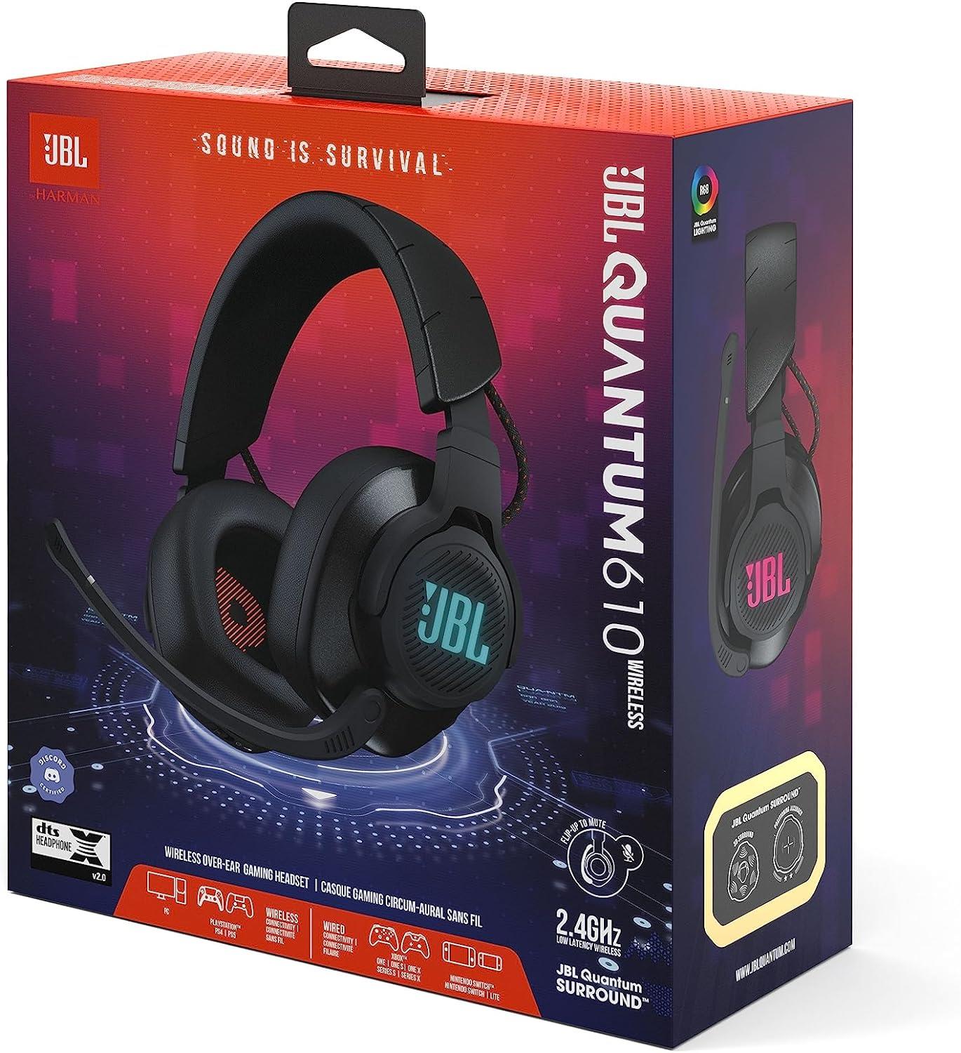 JBL Quantum 610 Gaming Kulaklık Kablosuz - Siyah