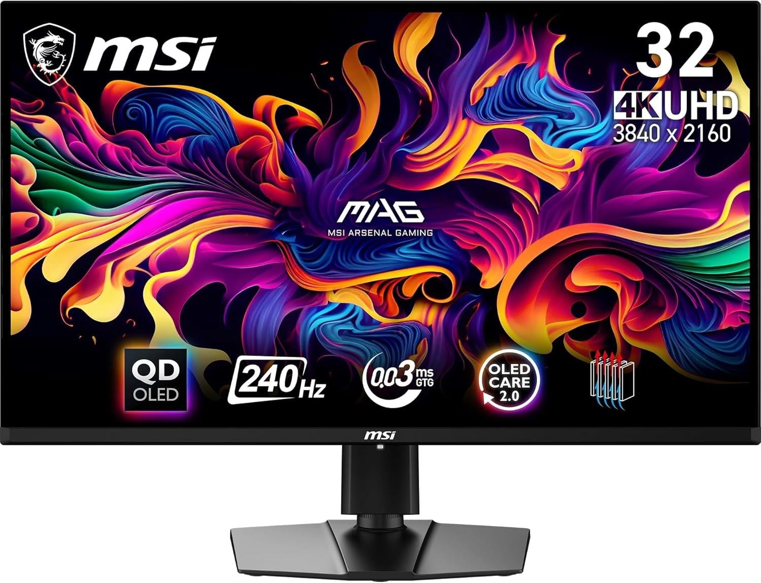MSI 27 MAG 274UPF E2 3840x2160 (UHD) 16:9 FLAT RAPID IPS 160HZ 1MS G-SYNC ADJUSTABLE PIVOT GAMING MONITOR