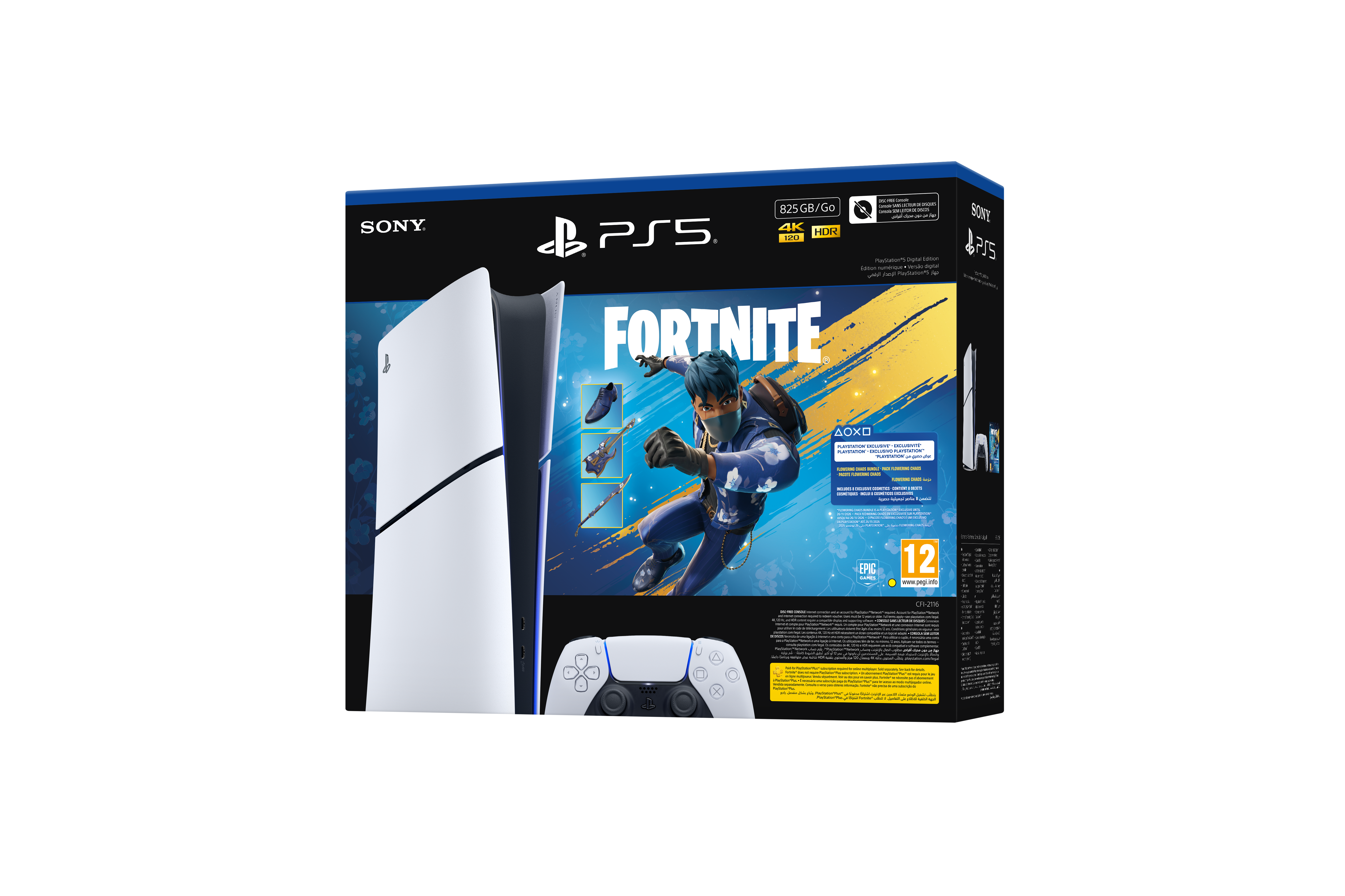 Sony Playstation 5 Digital Fornite V2 Bundle ve WD Black 2TB SN850P 7300MB/S-6600MB/s