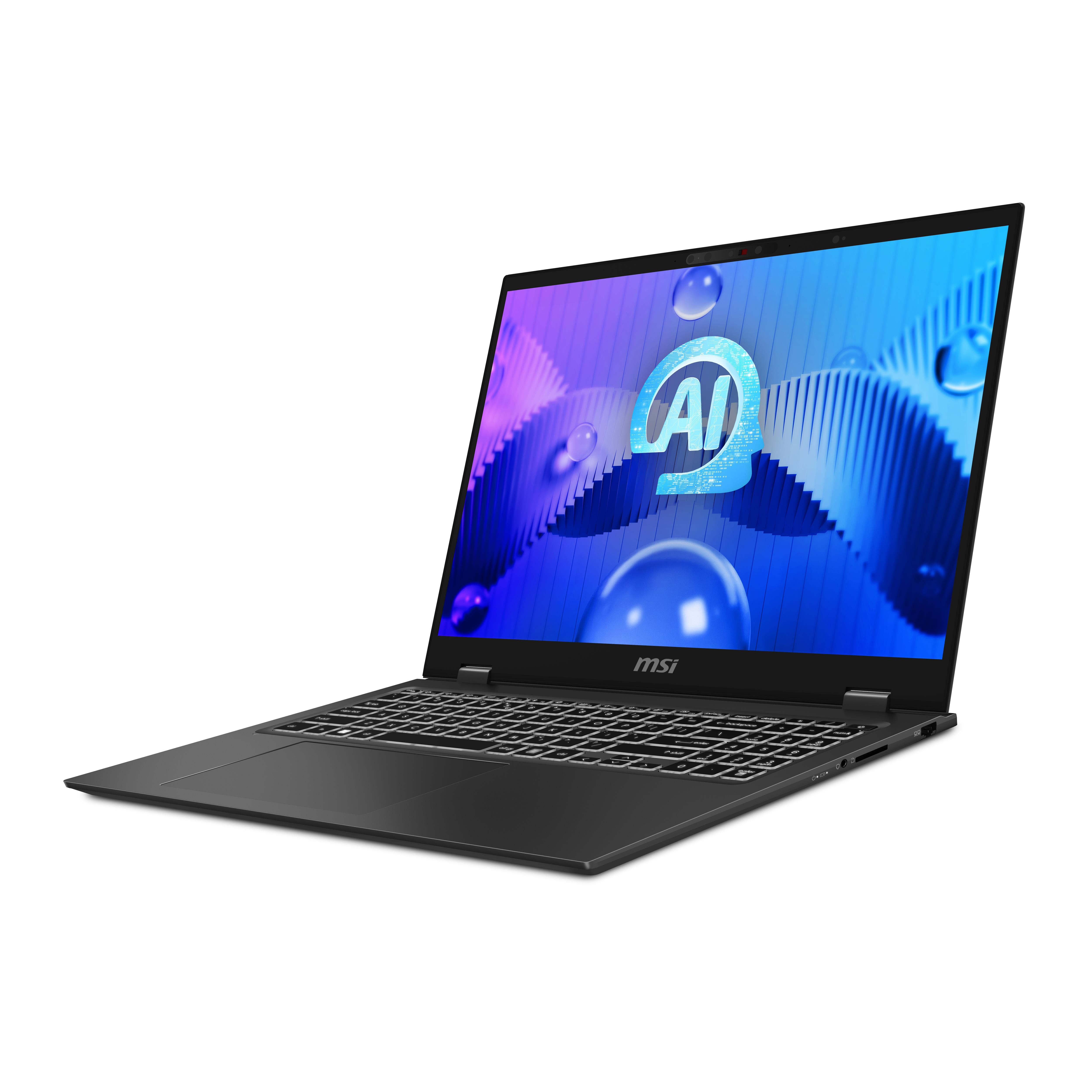 MSI NB PRESTIGE 16 AI STUDIO B1VEG-023TR ULTRA 7 155H 32GB LPDDR5 RTX4050 GDDR6 6GB 1TB SSD 16.0 QHD+ W11 GRI
