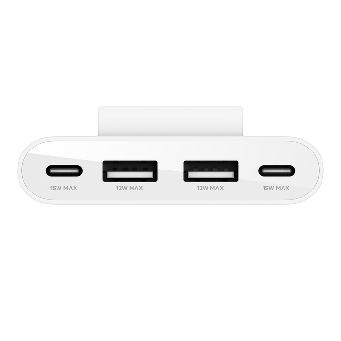  Belkin 4 Port USB Güç Genişletici / 2X Type-C + 2X Type A - TBUZ001BT2MWHB8 Beyaz