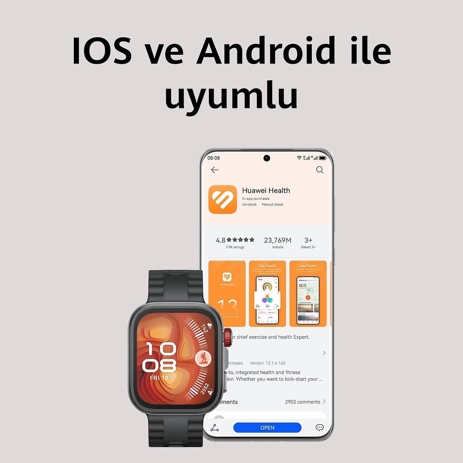 Huawei Watch Fit 4 Pro Yeşil Akıllı Saat + Huawei SE 2 Kulaklık Hediyeli