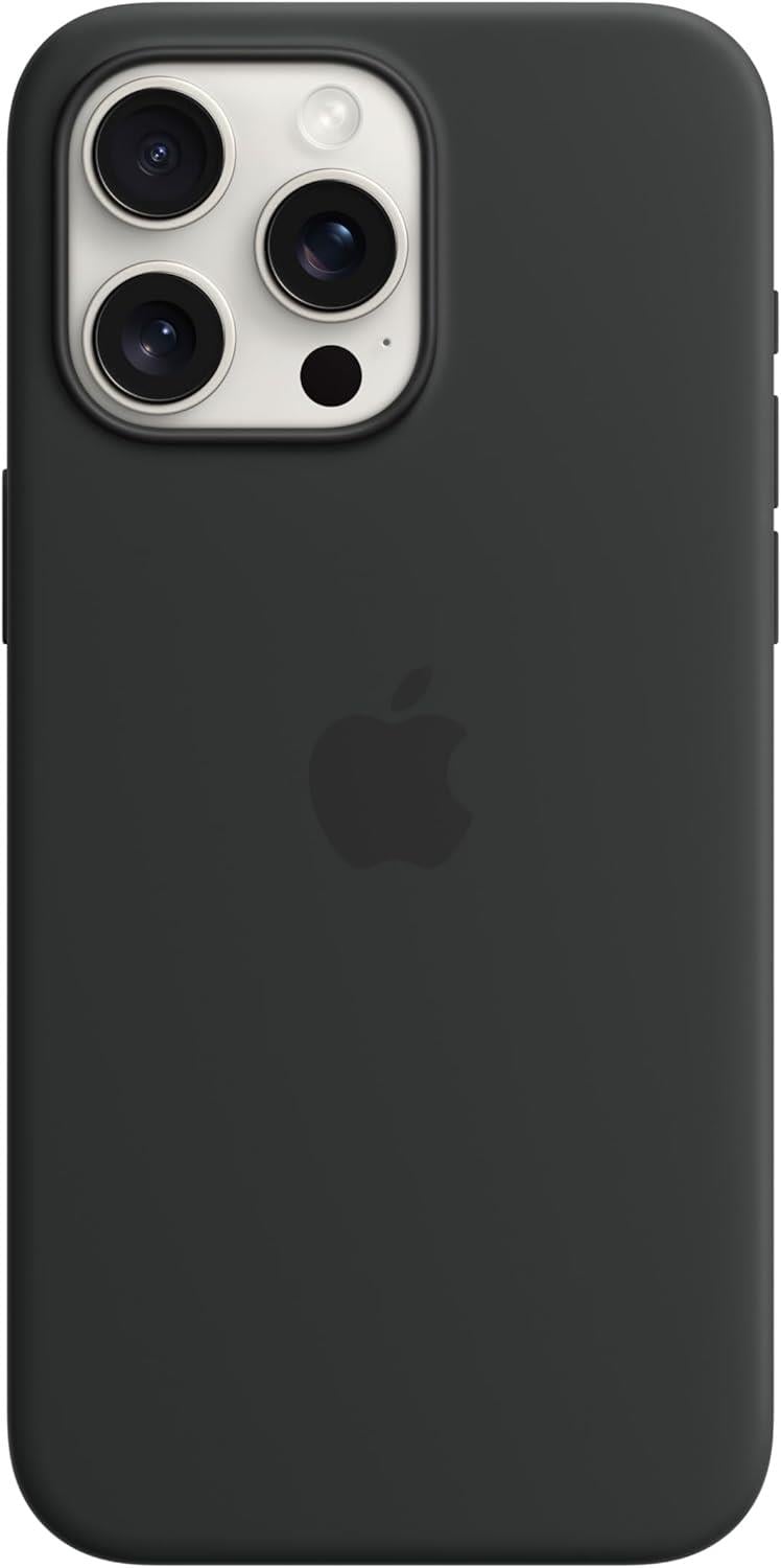 Apple iPhone 15 Pro Max MagSafe Silikon Kılıf Siyah - MT1M3ZM/A

